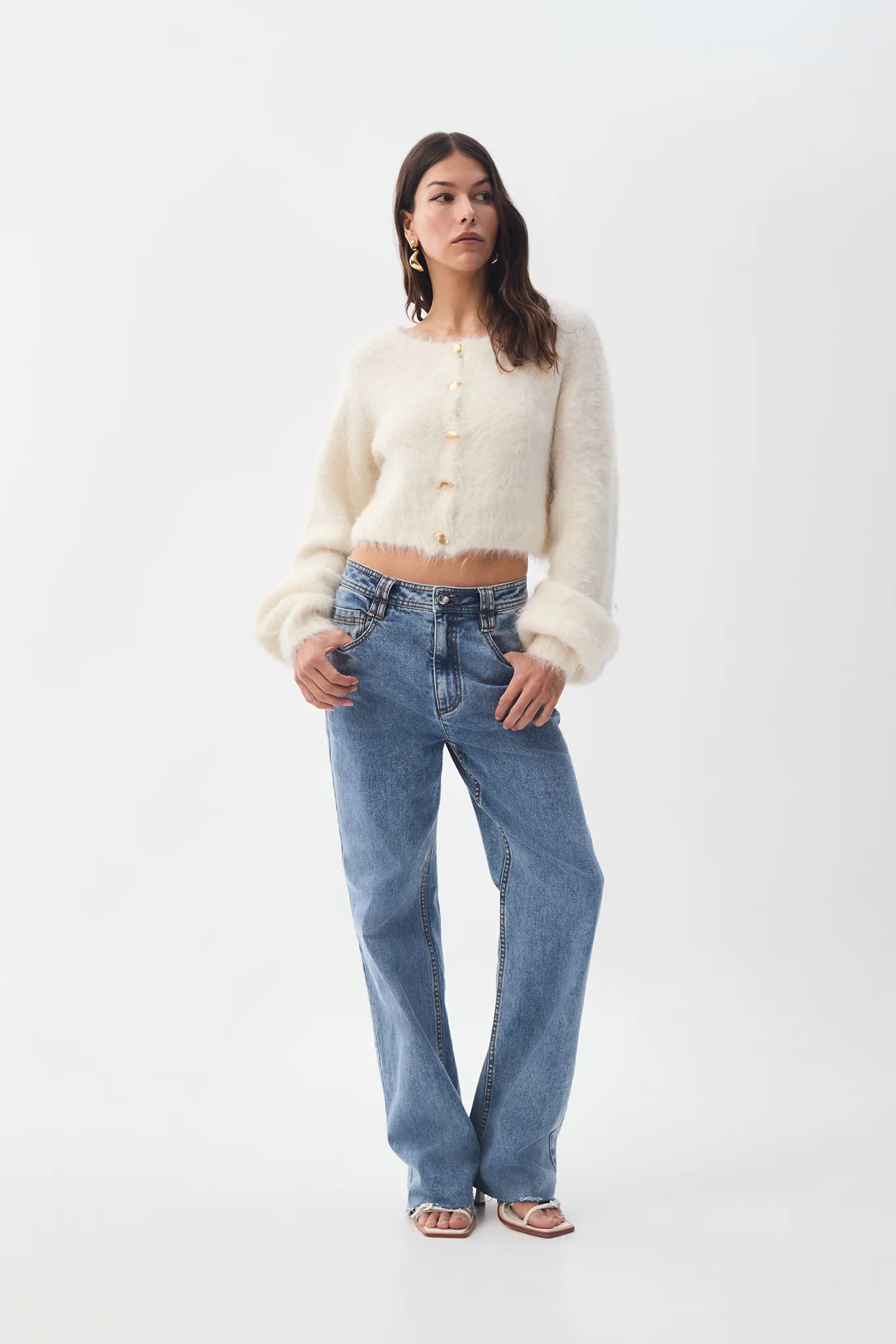 Celine Fluffy Cardigan - Image 3