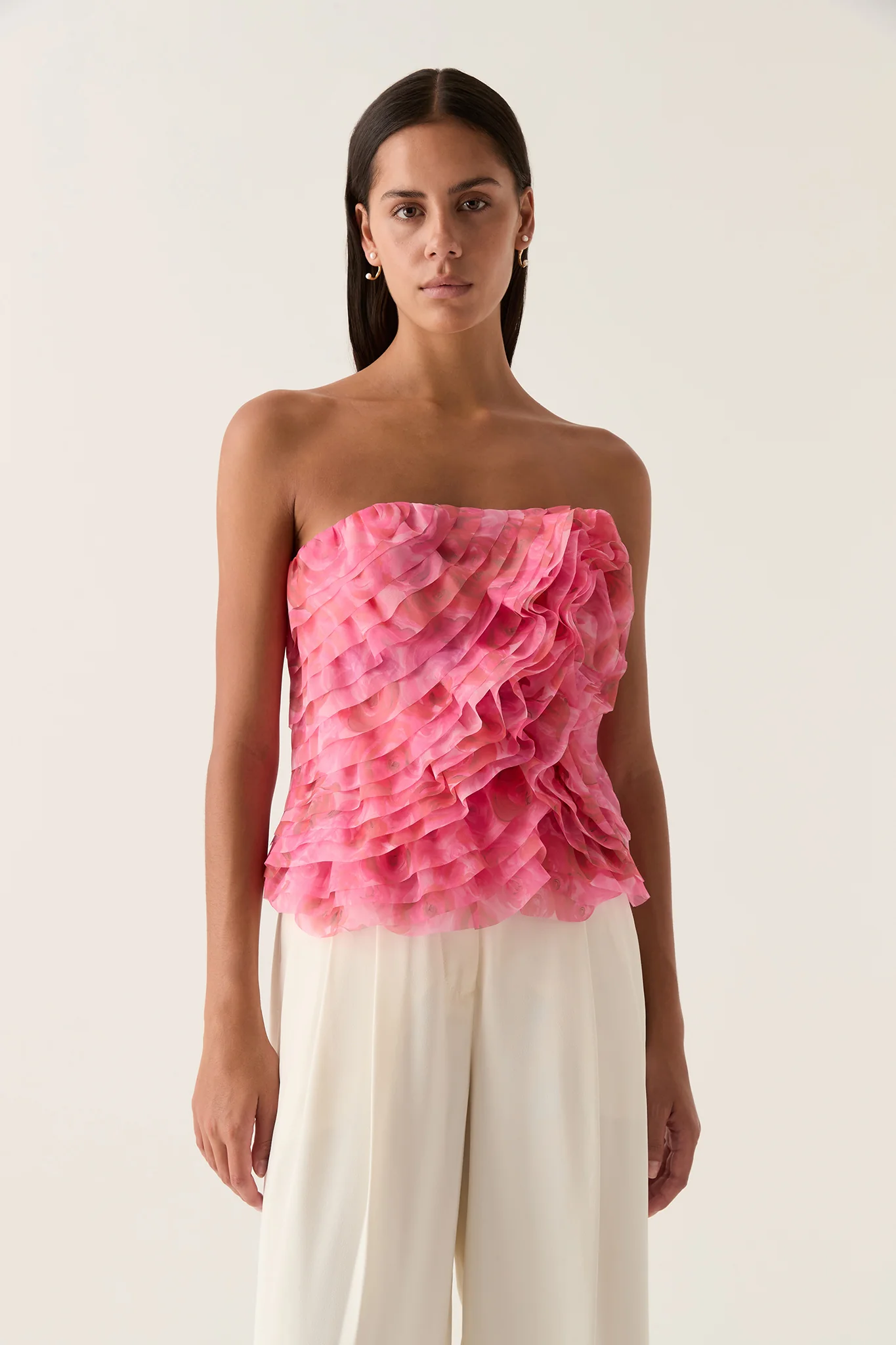 Charmed Rosette Ruffle Bustier - Image 3