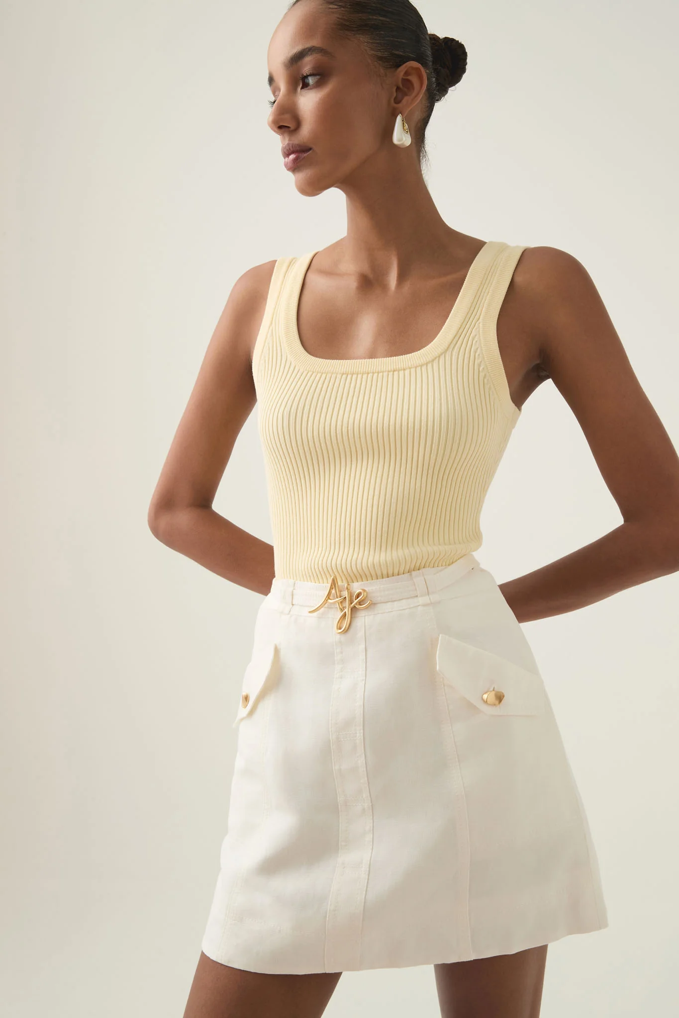 Christine Belted Mini Skirt - Image 3