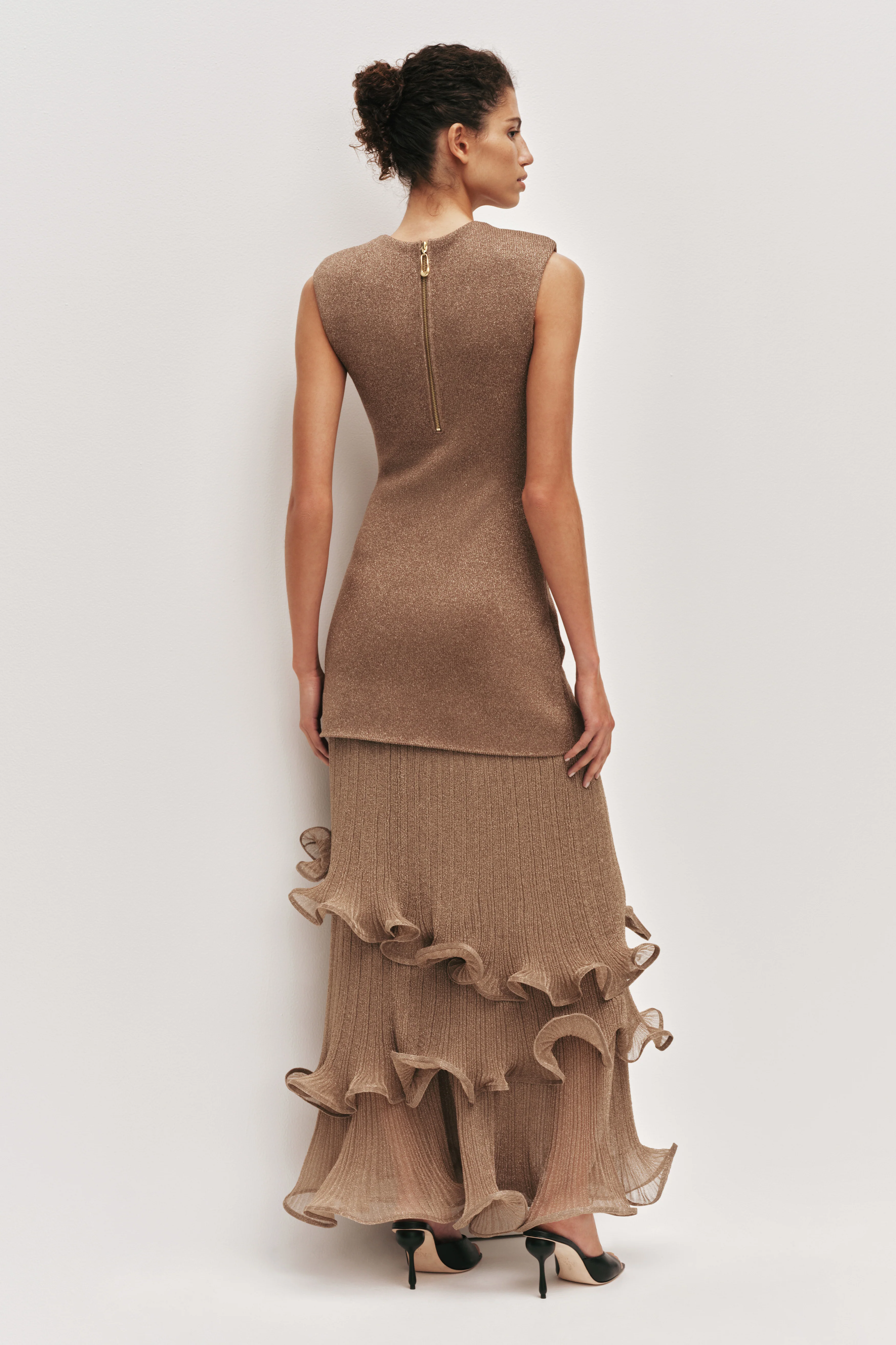 Ciela Ruffle Knit Maxi Dress - Image 6