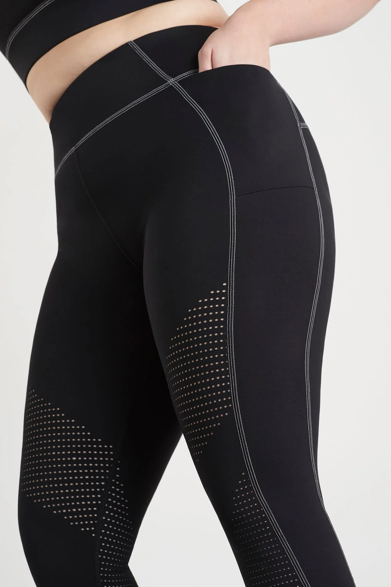 Classic Laser Cut Full Length Legging 202 - Image 14
