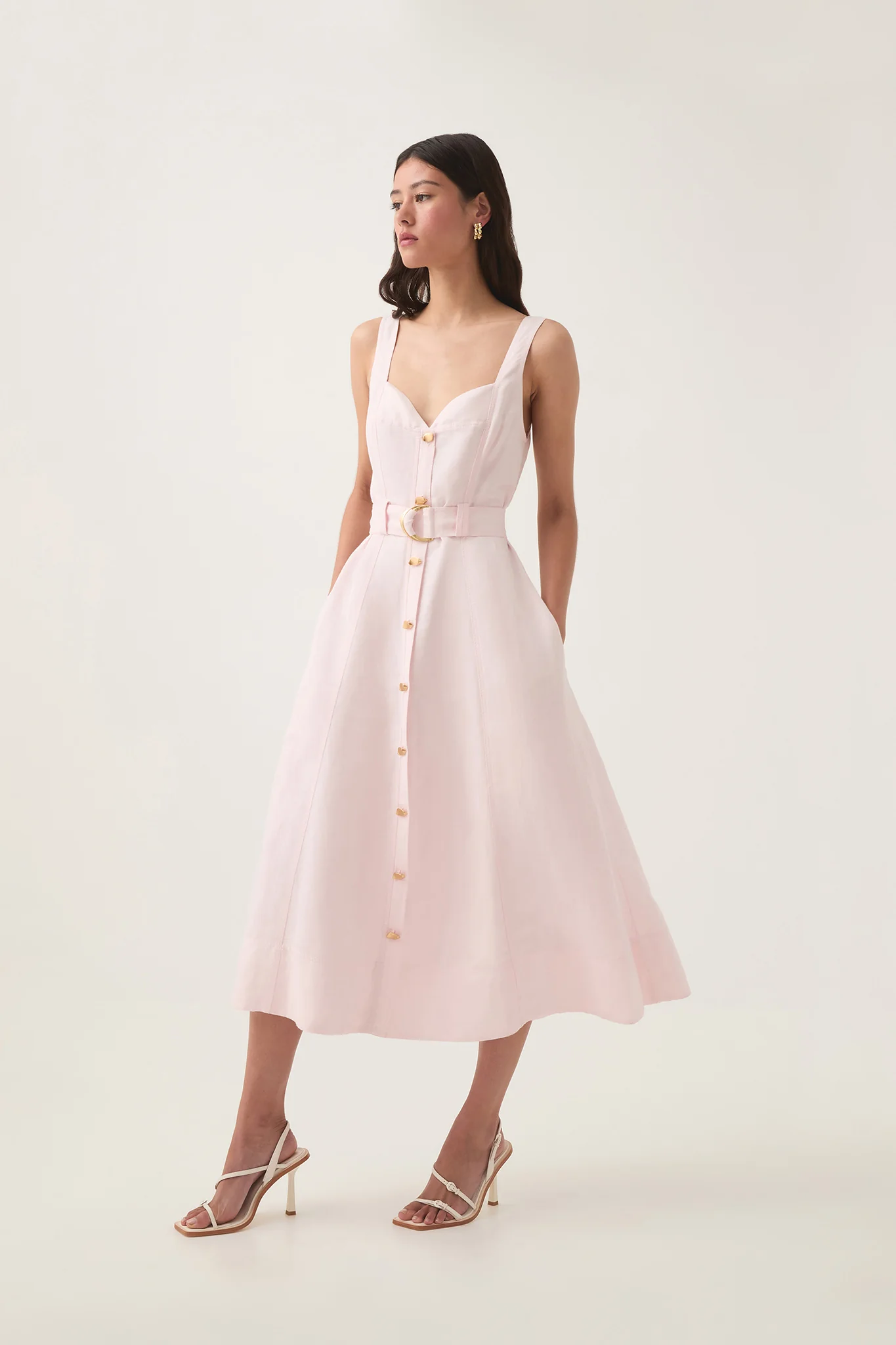 Clay Belted Midi Dress - Image 4