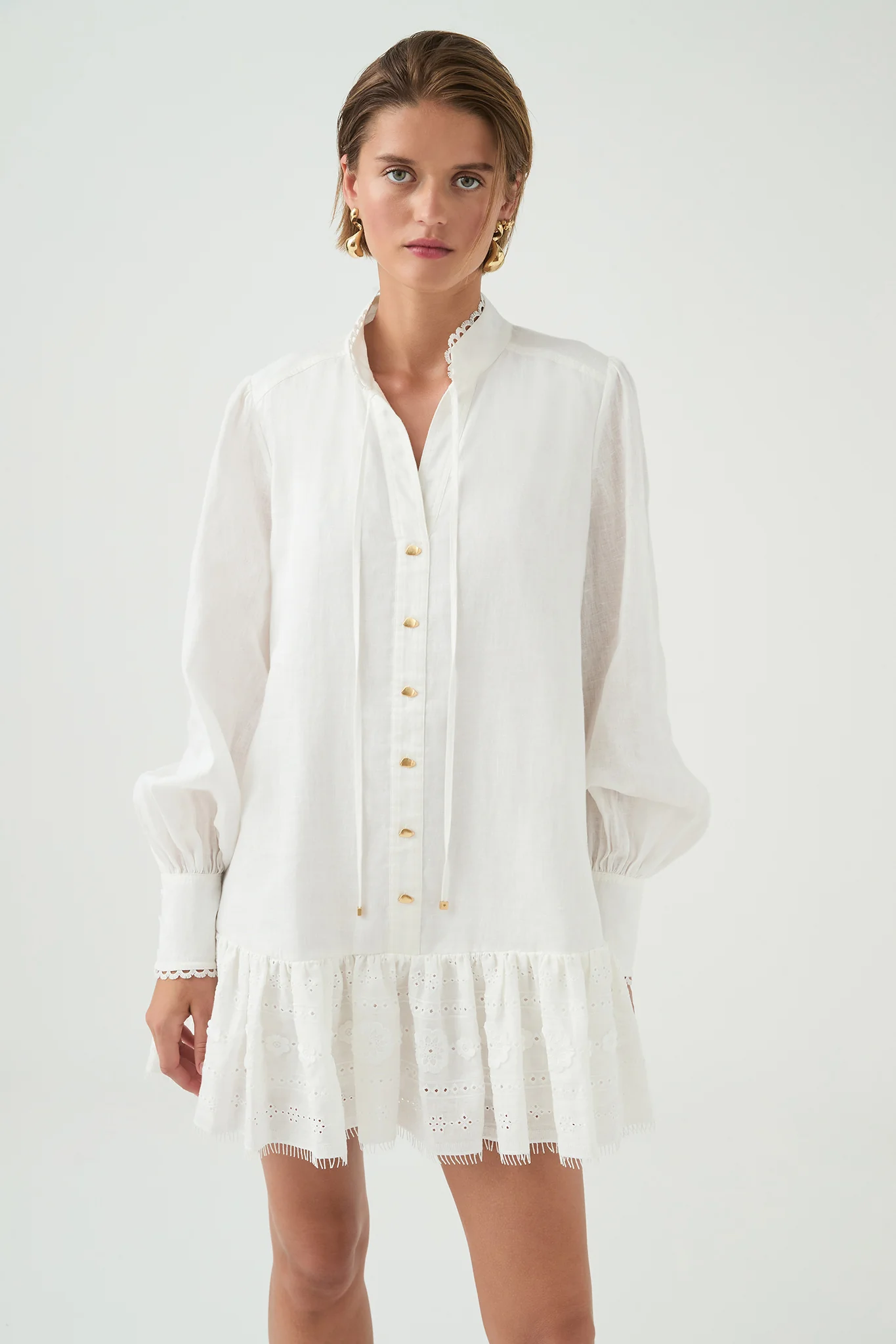 Cloud Embroidered Dress - Image 3