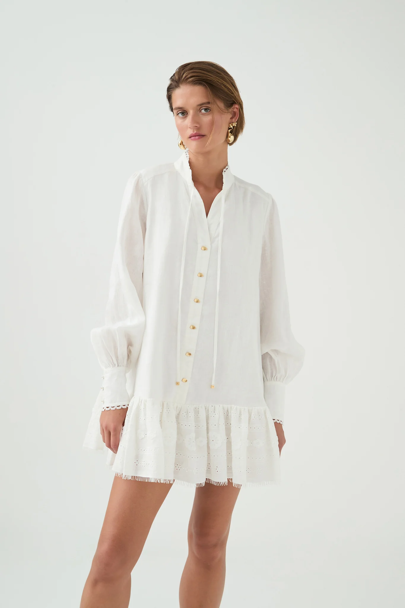 Cloud Embroidered Dress - Image 5