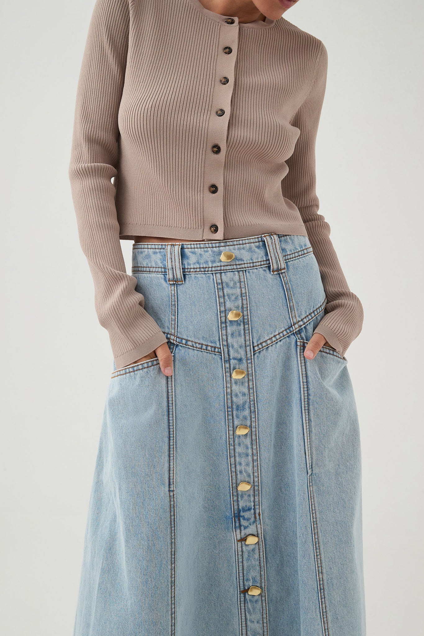 Coast Denim Midi Skirt - Image 5