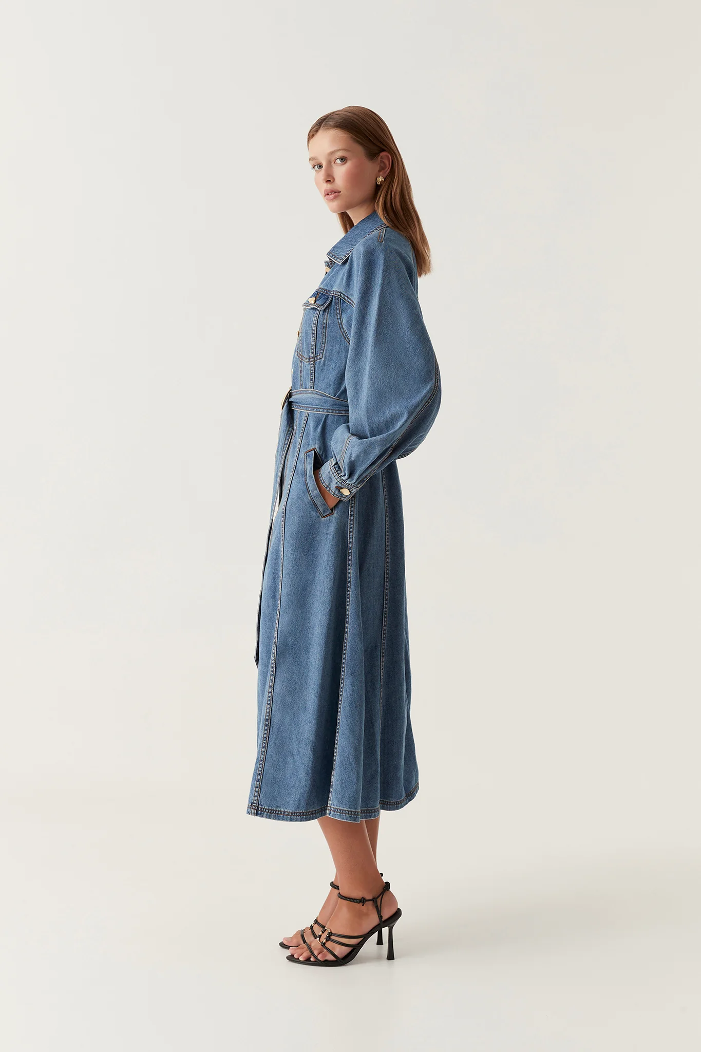 Colorado Denim Midi Dress - Image 3
