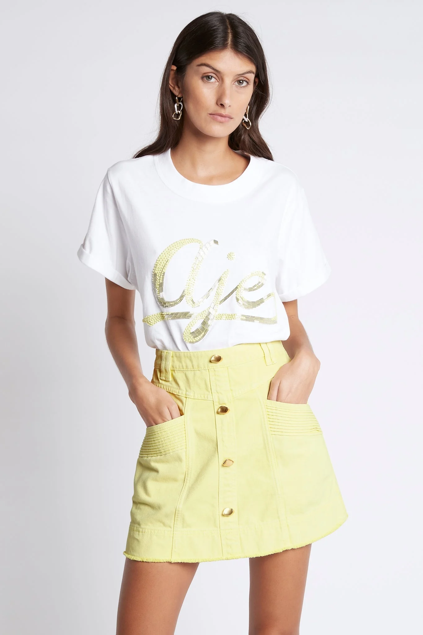 Como Denim Mini Skirt - Image 3