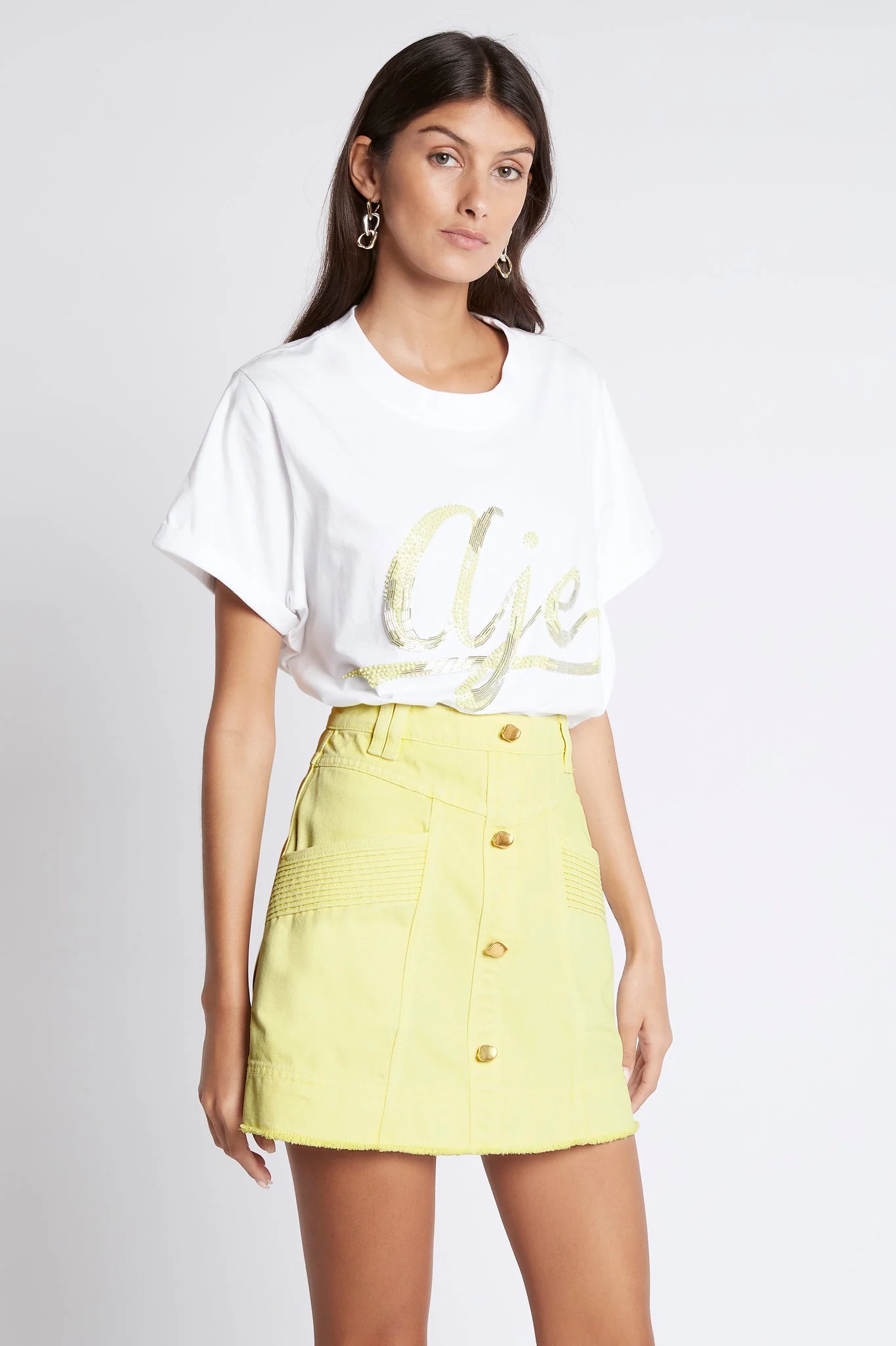 Como Denim Mini Skirt - Image 4