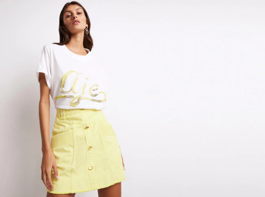 Como Denim Mini Skirt - Image 7