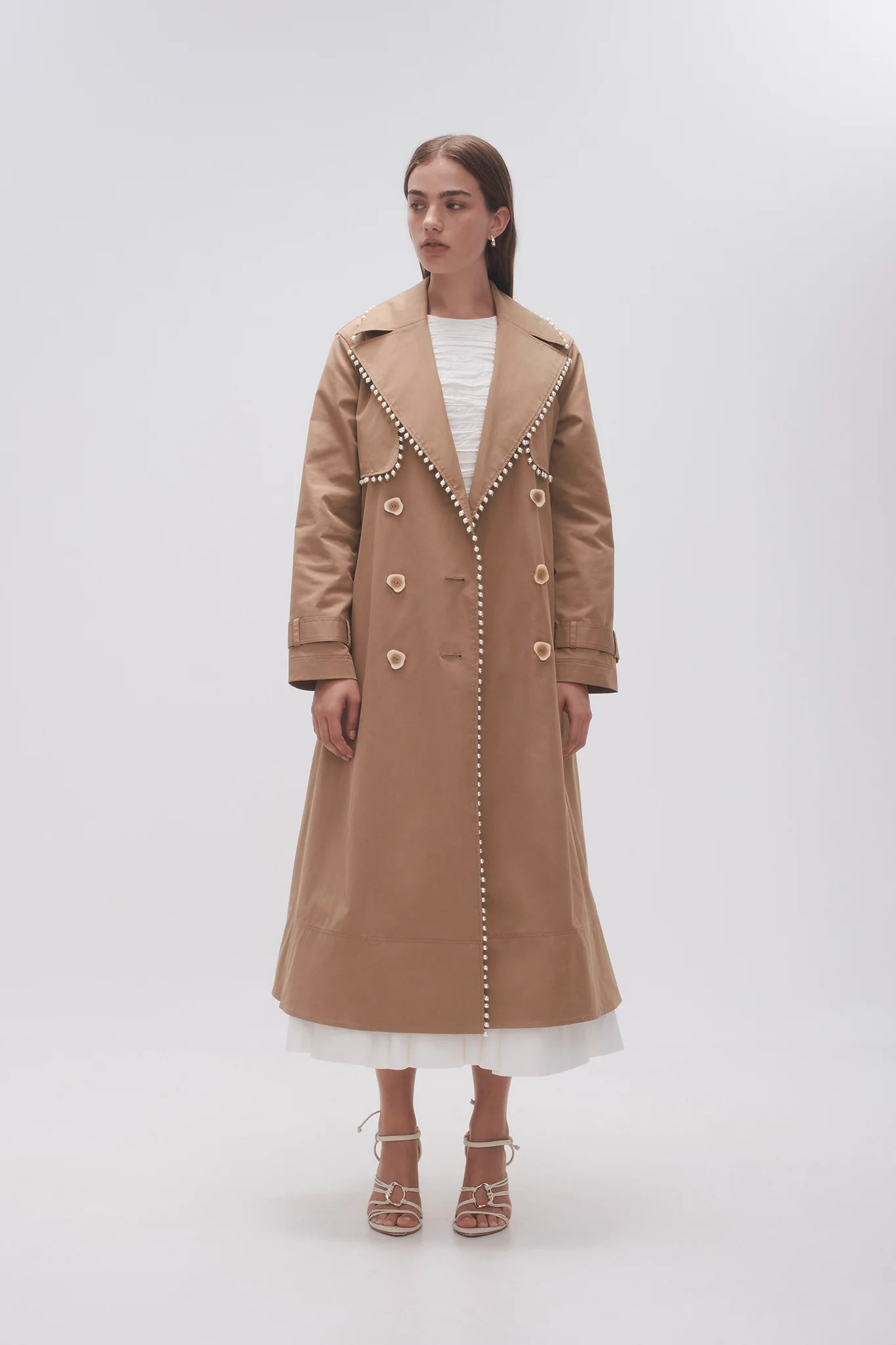 Constellation Pearl Trim Coat - Image 3