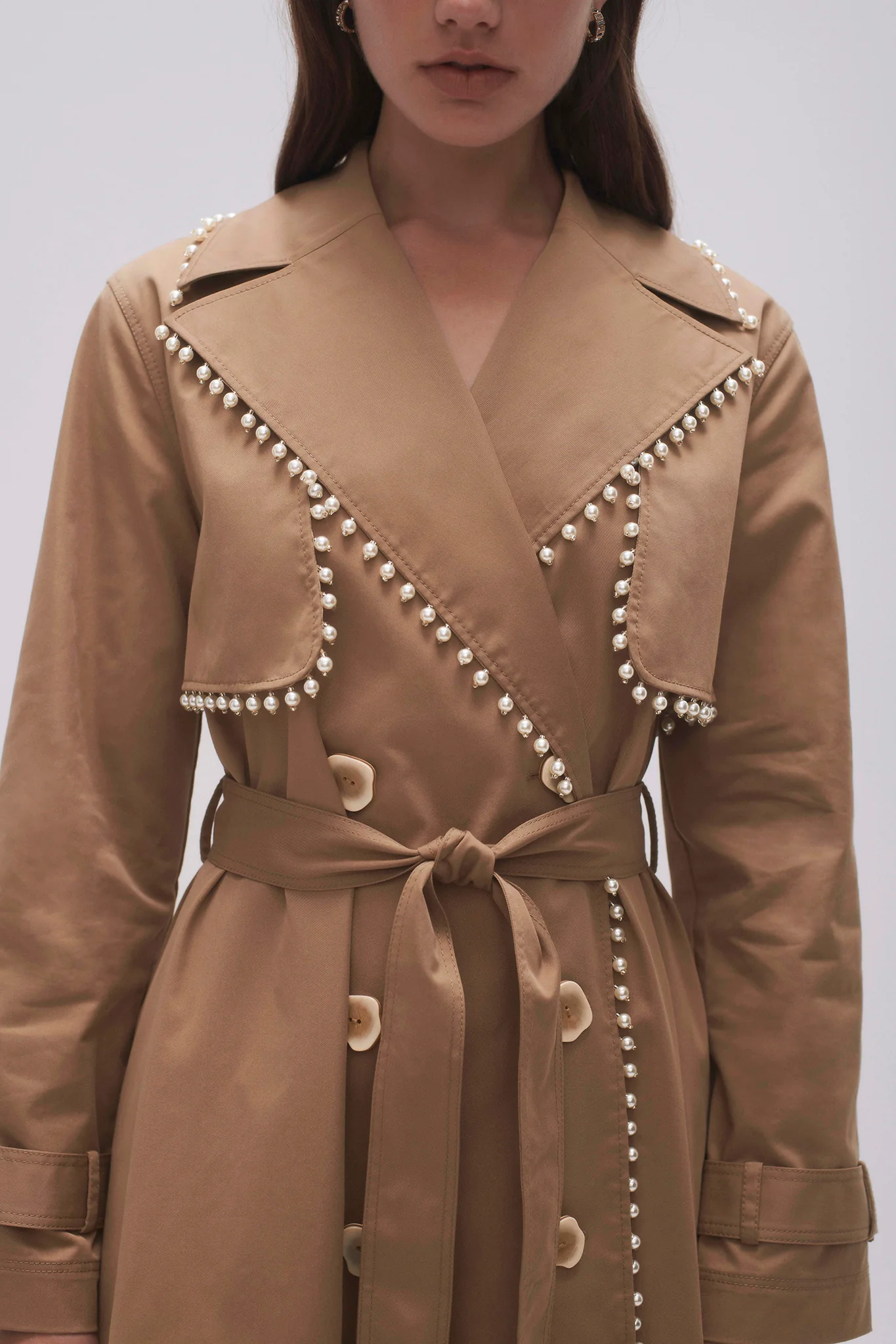 Constellation Pearl Trim Coat - Image 4