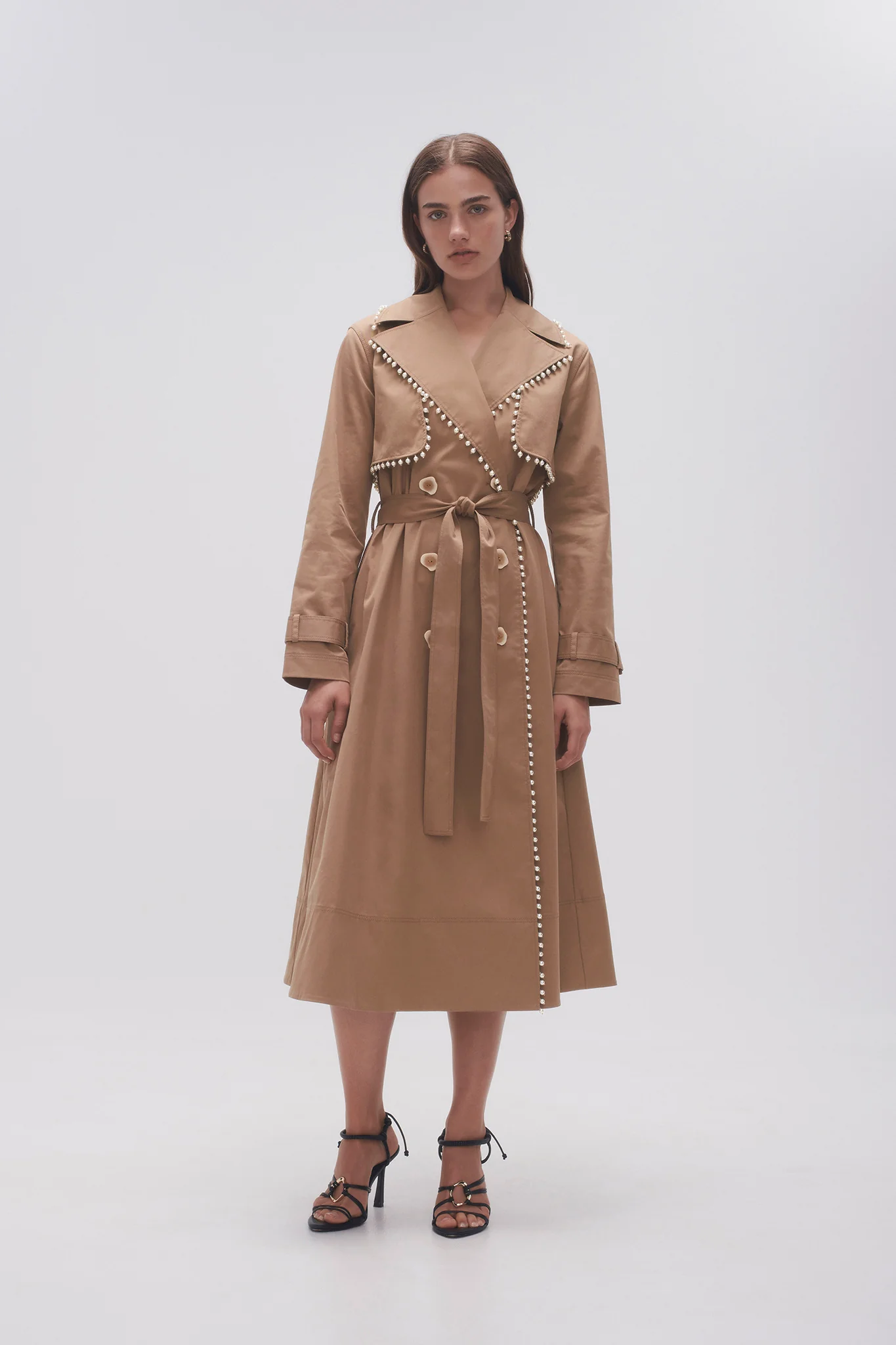 Constellation Pearl Trim Coat - Image 7
