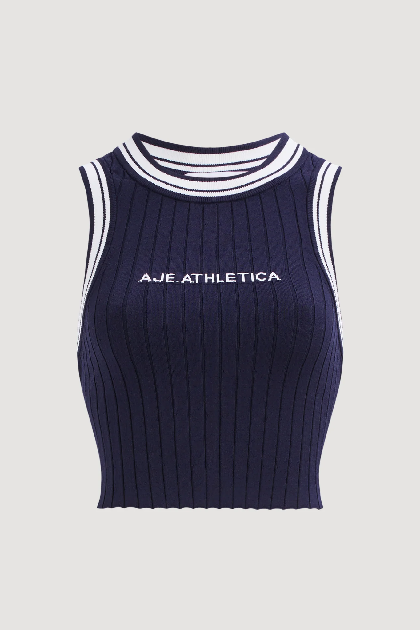Contrast Rib Knit Tank 135 - Image 2