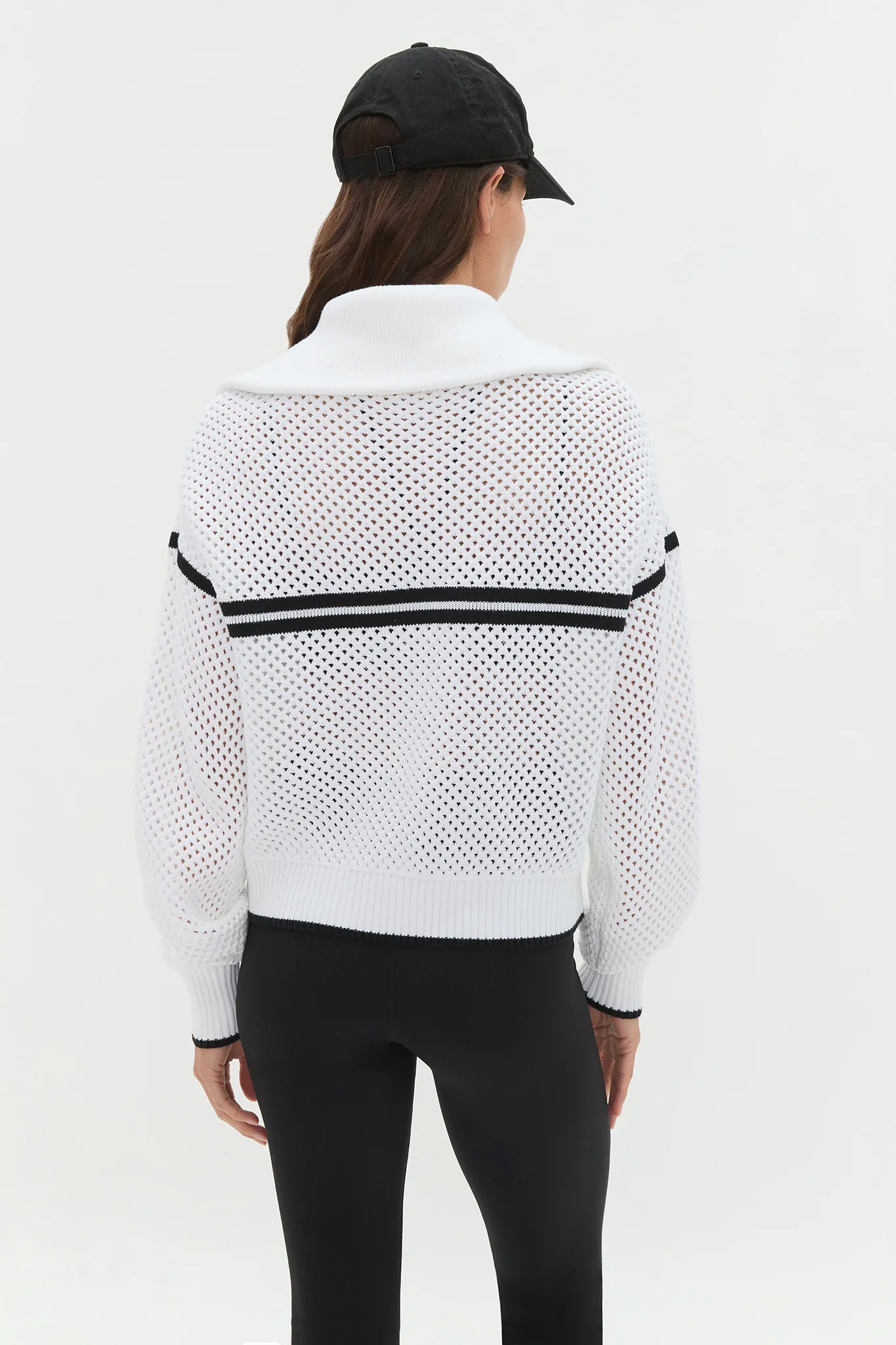 Contrast Zip Knit Jumper 414 - Image 6