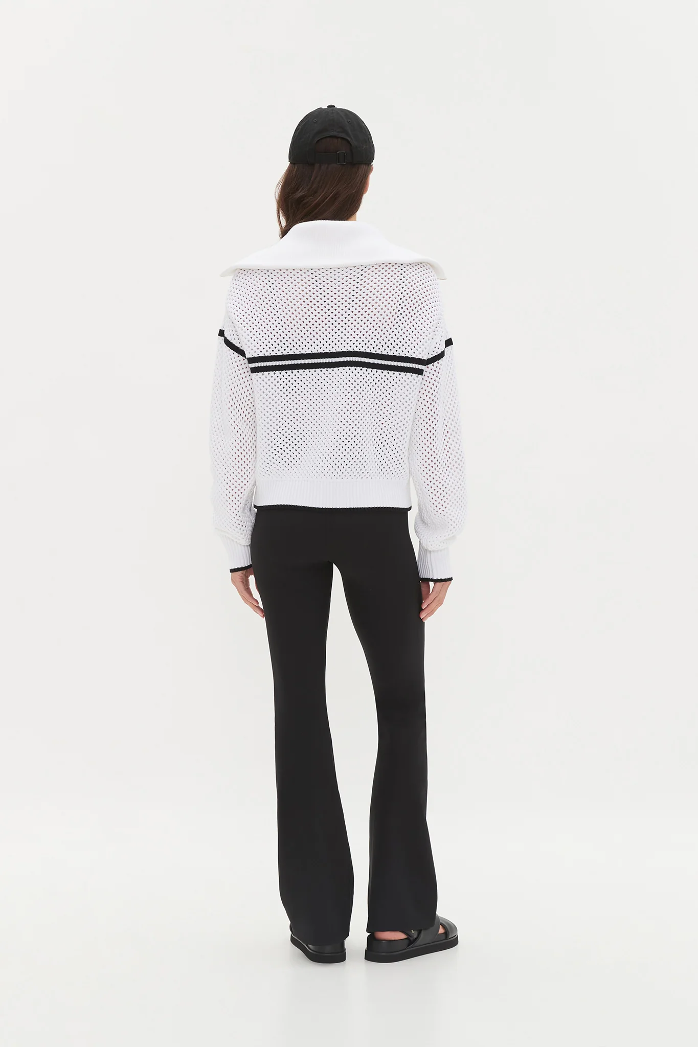 Contrast Zip Knit Jumper 414 - Image 7