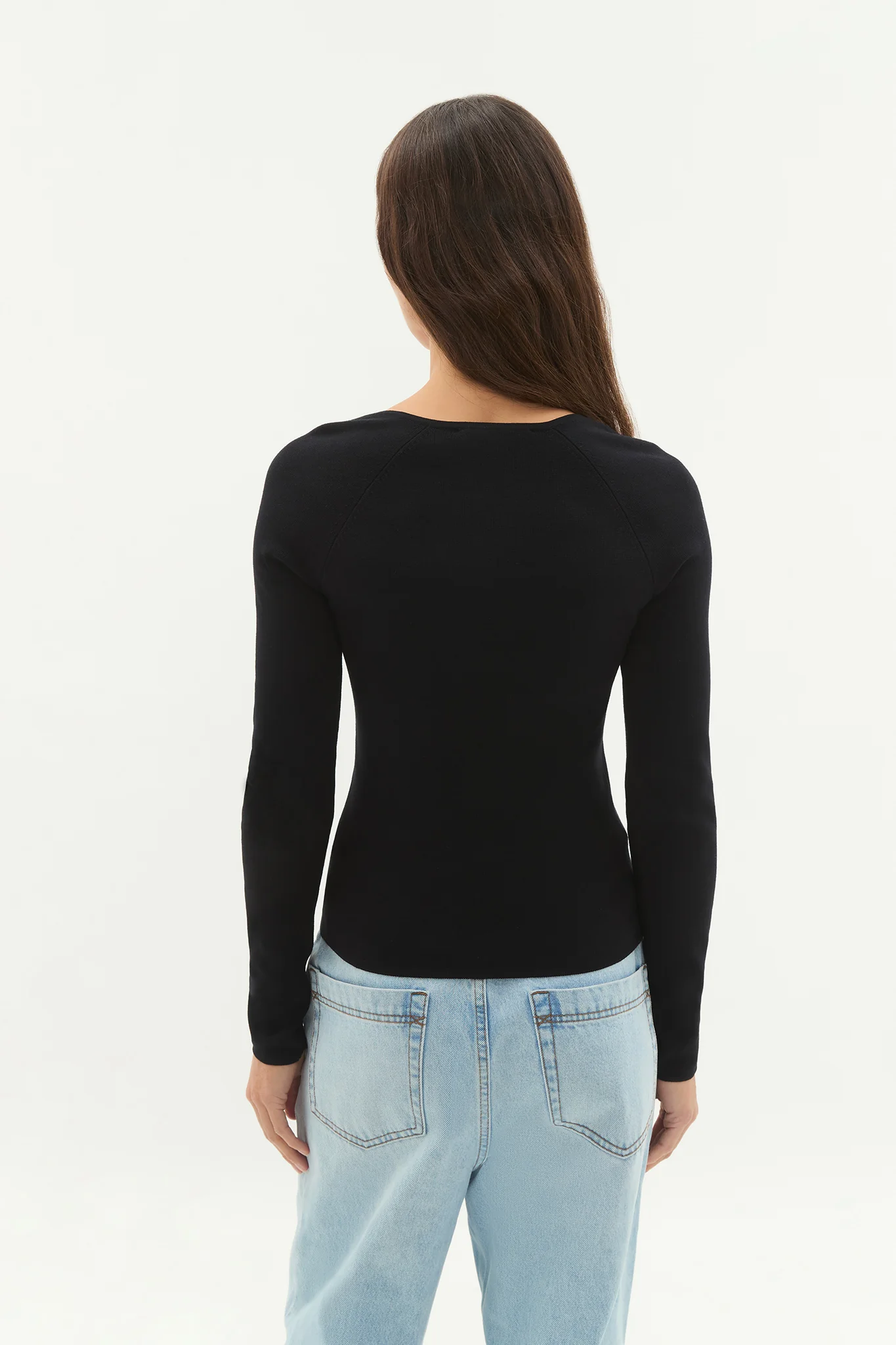 Core Knit Logo Ls Top - Image 5