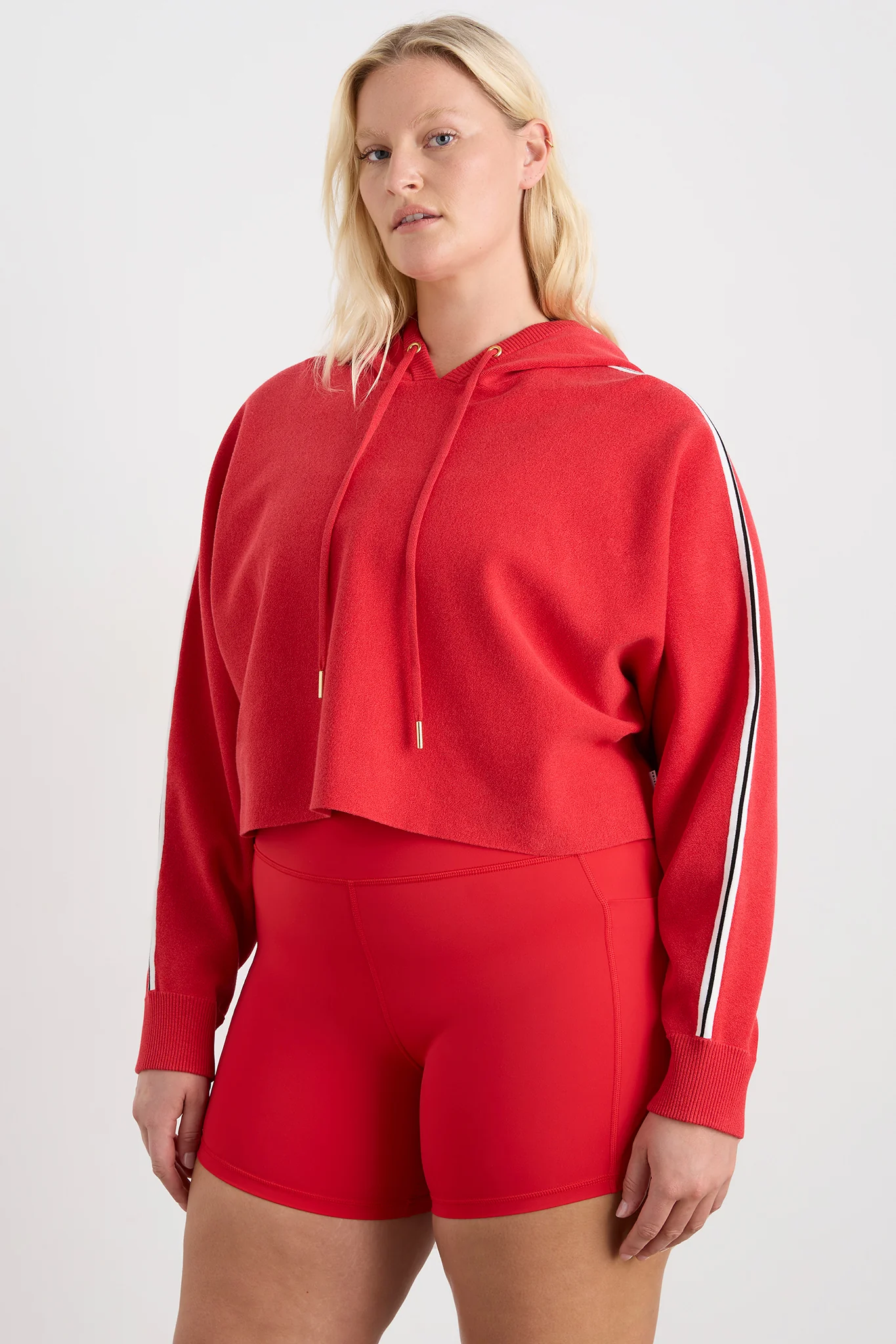 Crop Knit Hoodie 405 - Image 11