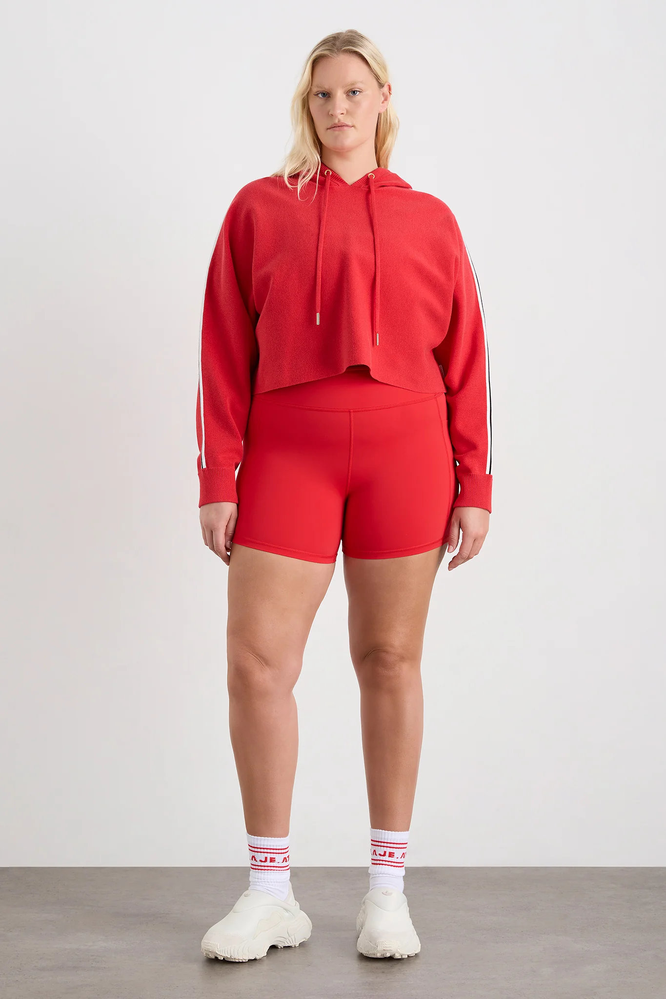 Crop Knit Hoodie 405 - Image 12