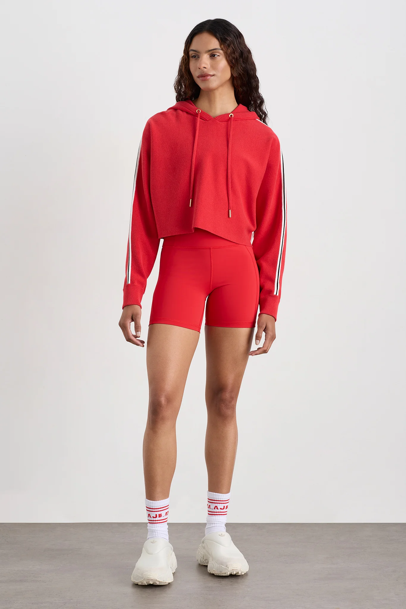 Crop Knit Hoodie 405 - Image 4