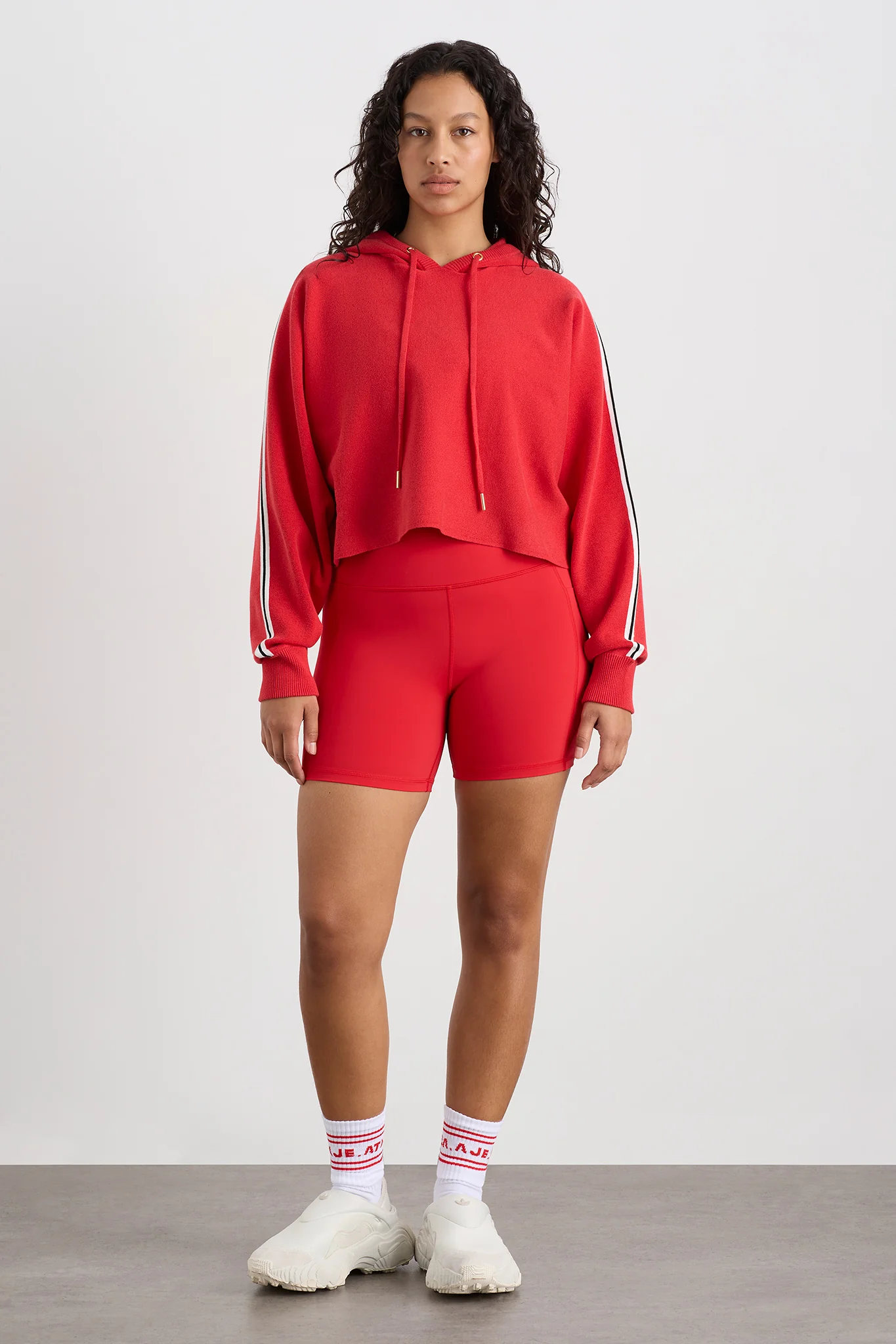 Crop Knit Hoodie 405 - Image 7