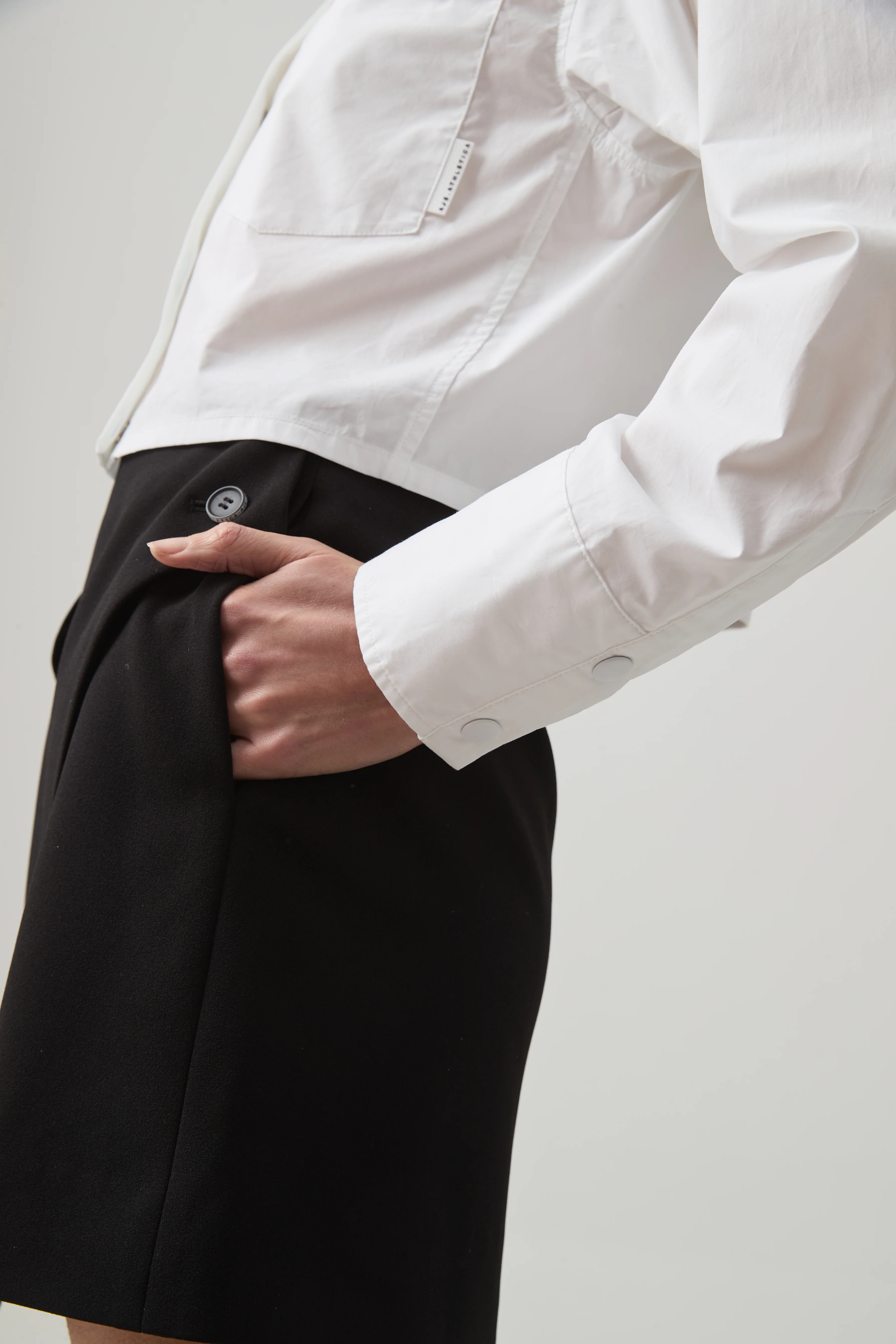 Cropped Cotton Shirt 462 - Image 6