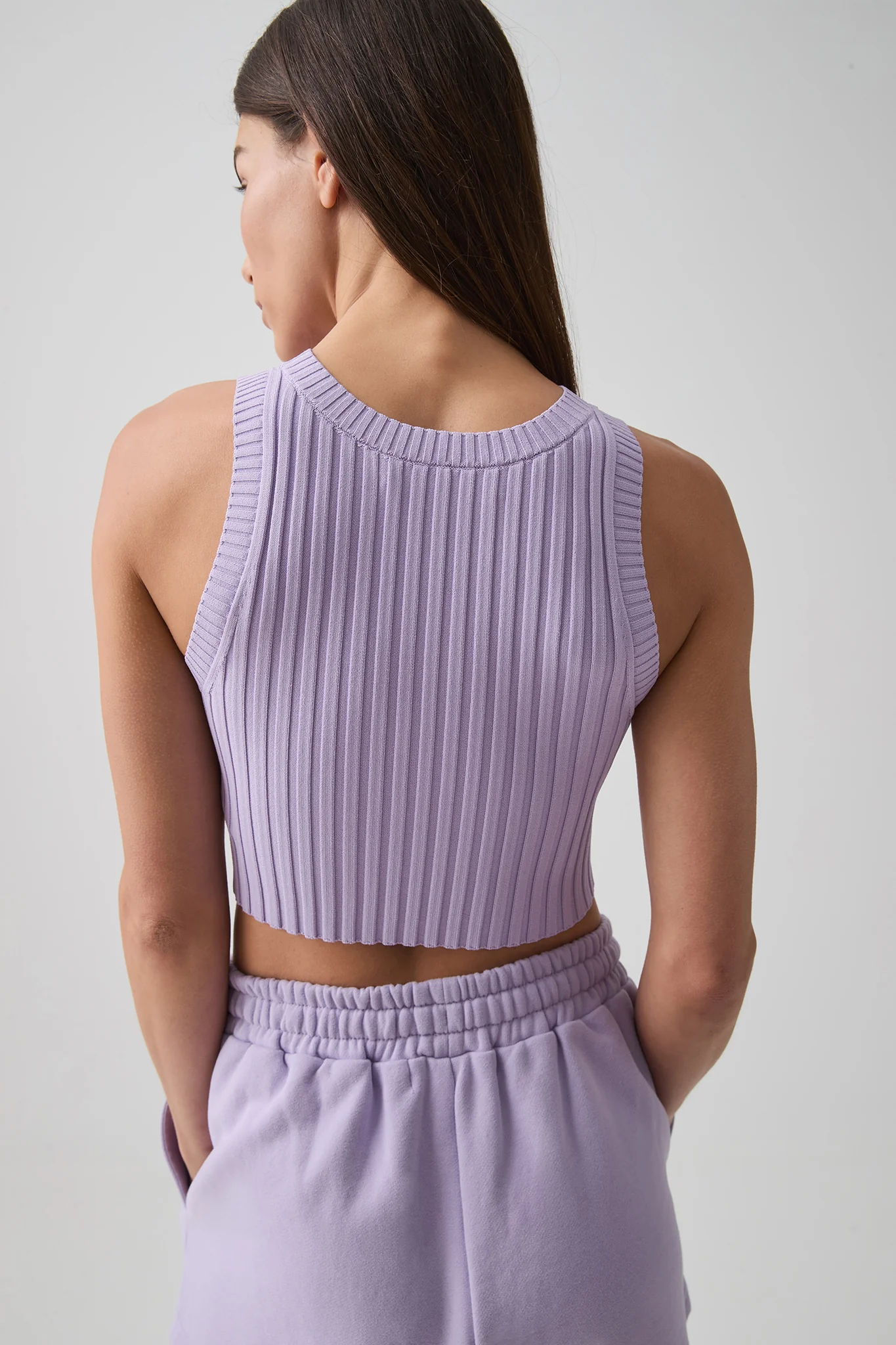 Cropped Knitted Logo Tank 135 - Image 5