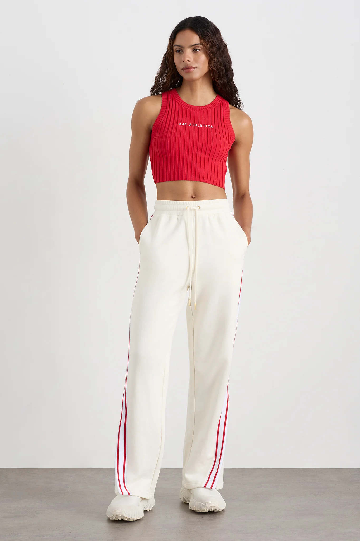 Cropped Knitted Logo Tank 135 - Image 14