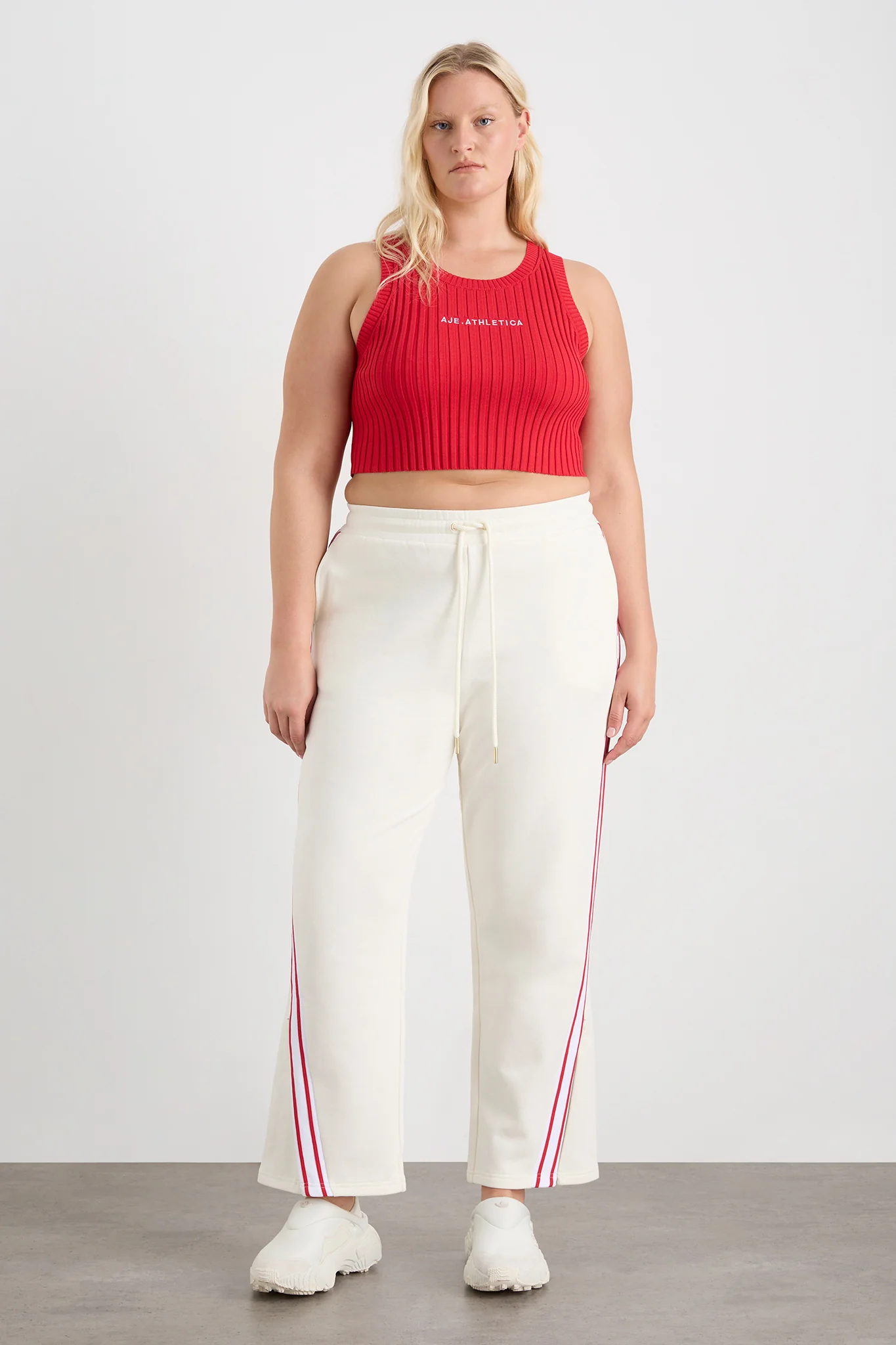 Cropped Knitted Logo Tank 135 - Image 21