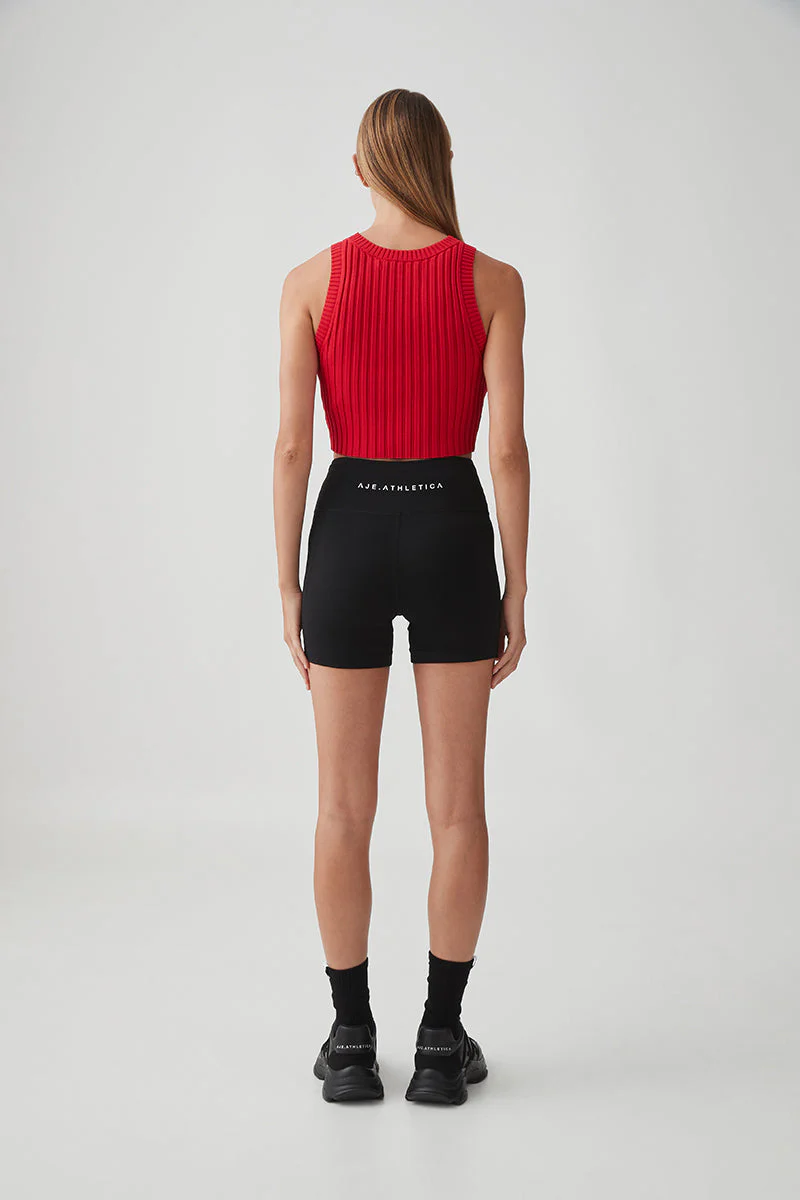 Cropped Knitted Logo Tank 135 - Image 5