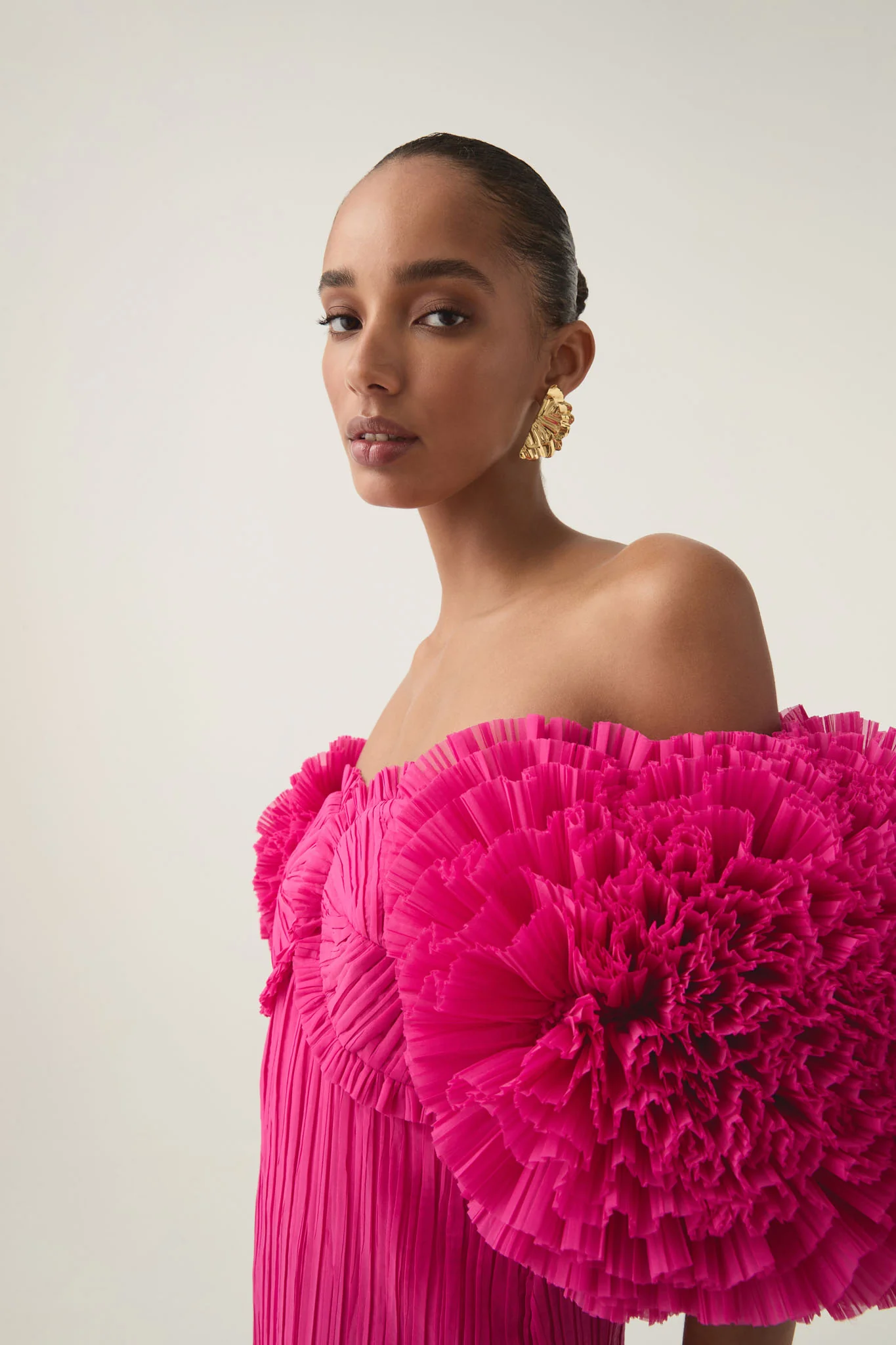 Crystallise Pleated Gown - Image 5