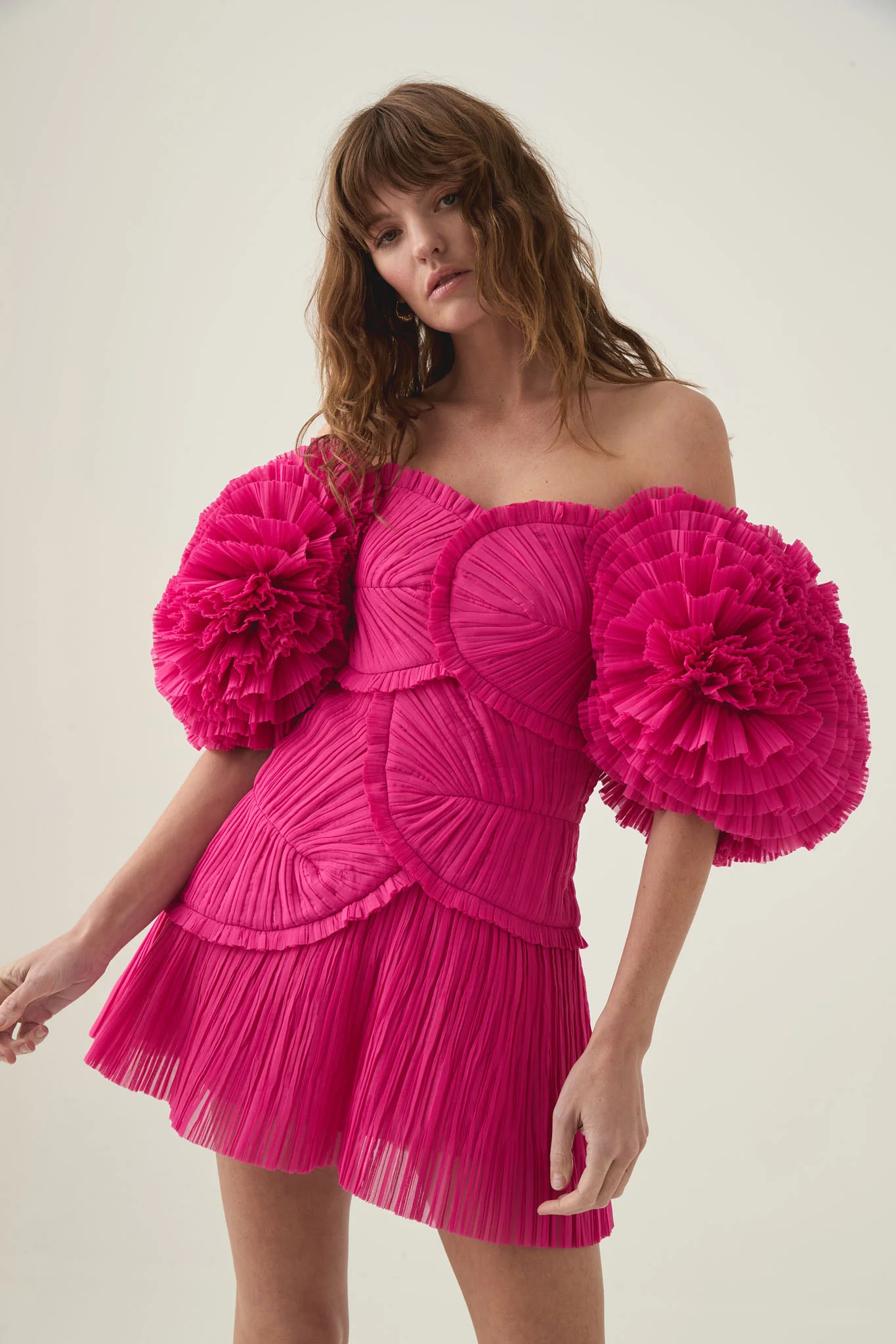 Crystallise Pleated Mini Dress - Image 4