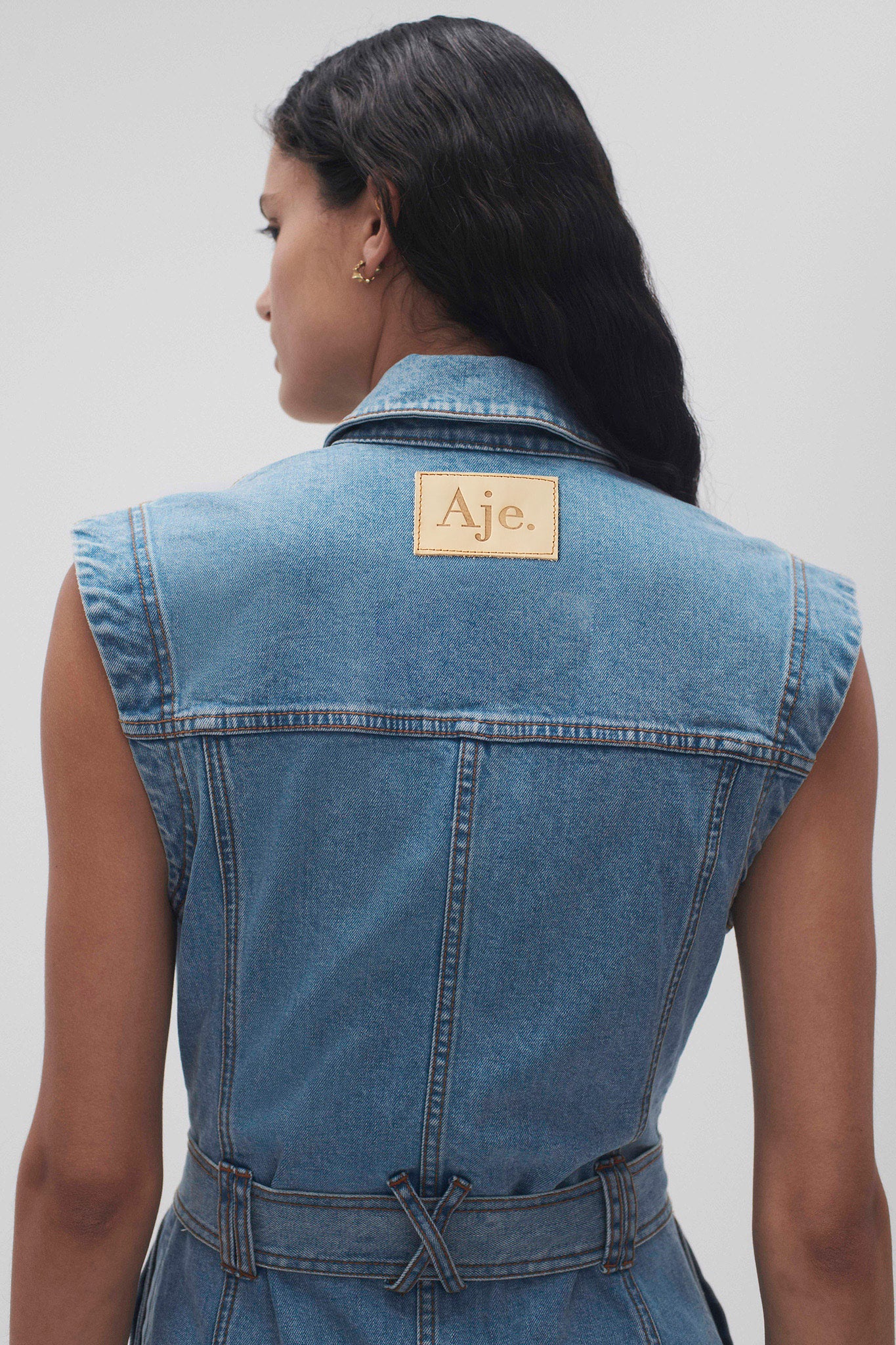 Darcie Denim Midi Dress - Image 7
