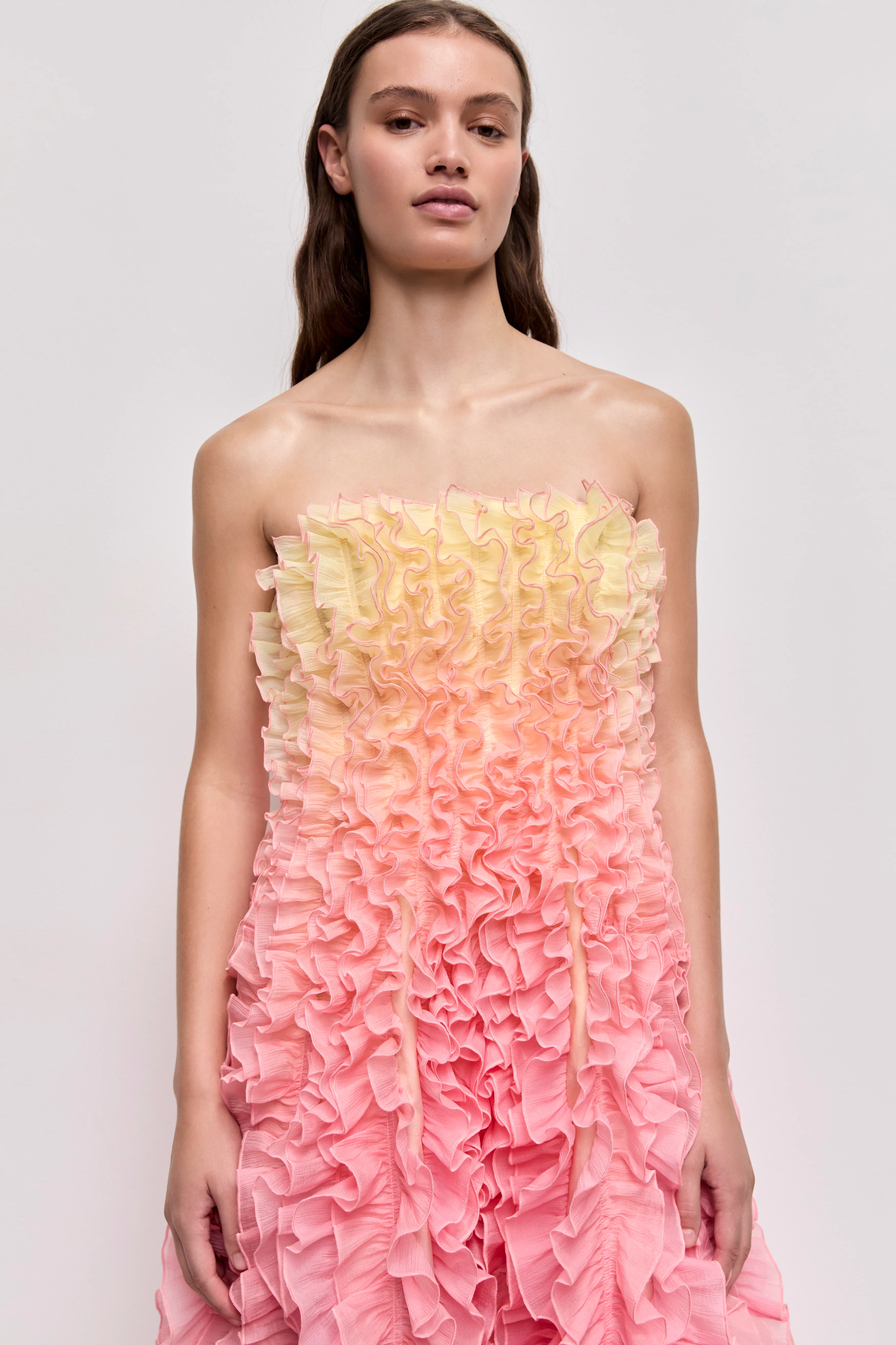 Delphie Frill Midi Dress - Image 3