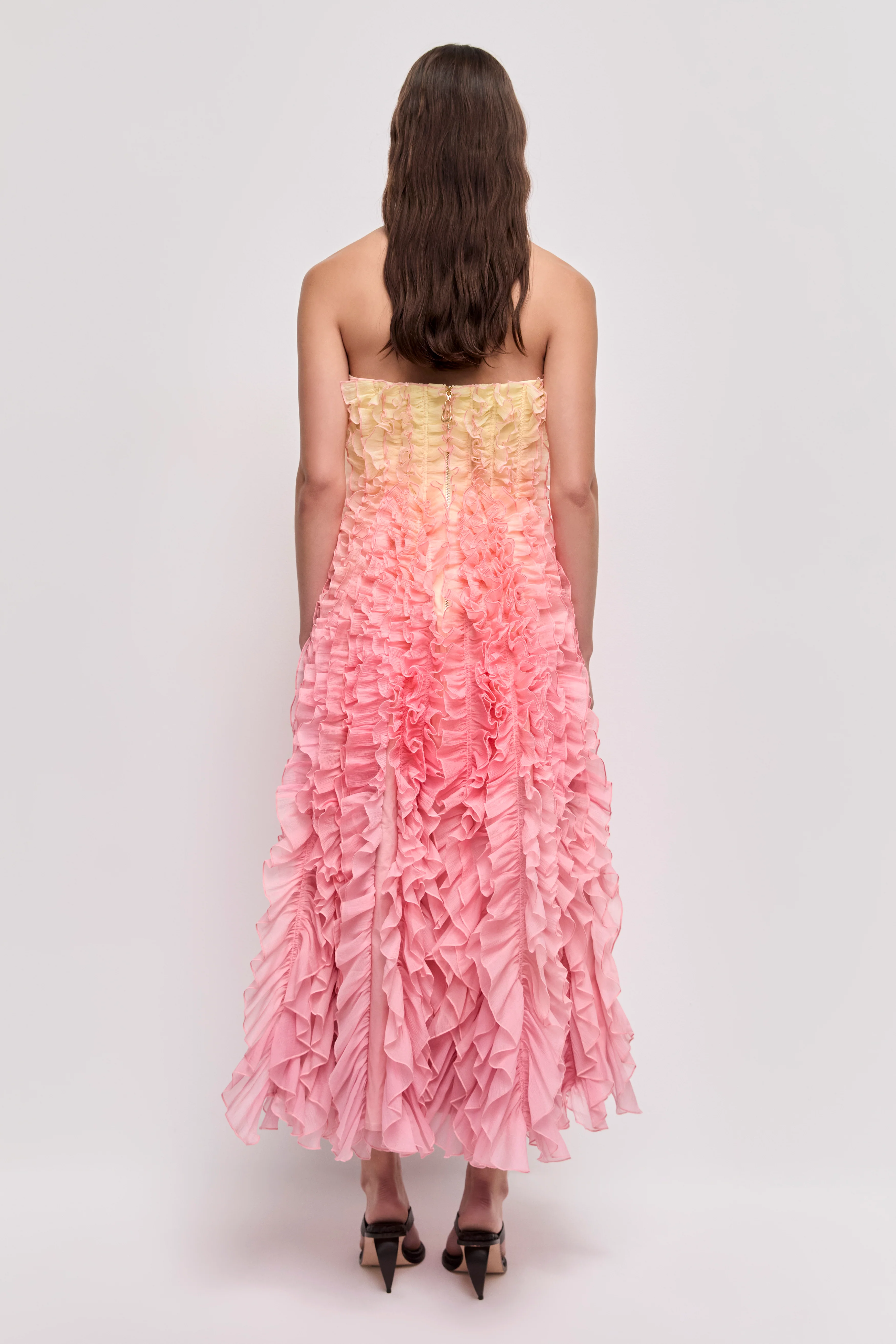 Delphie Frill Midi Dress - Image 5