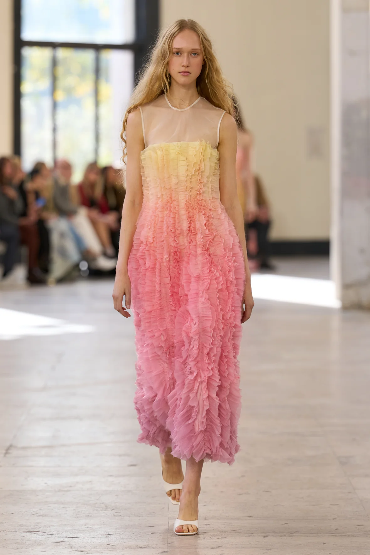 Delphie Frill Midi Dress - Image 6
