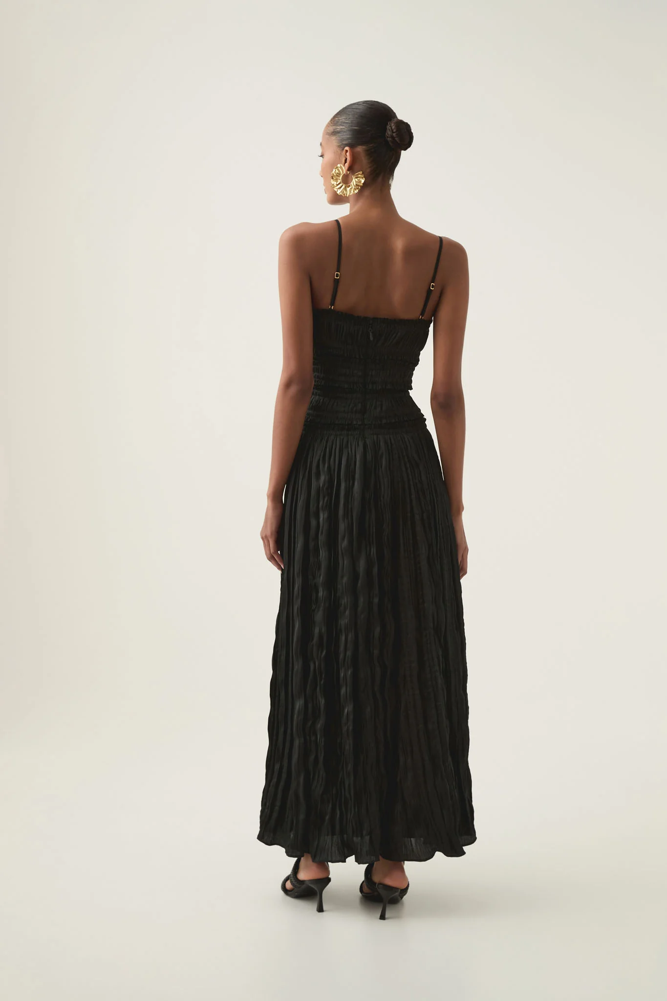 Dewdrop Layered Satin Gown - Image 5