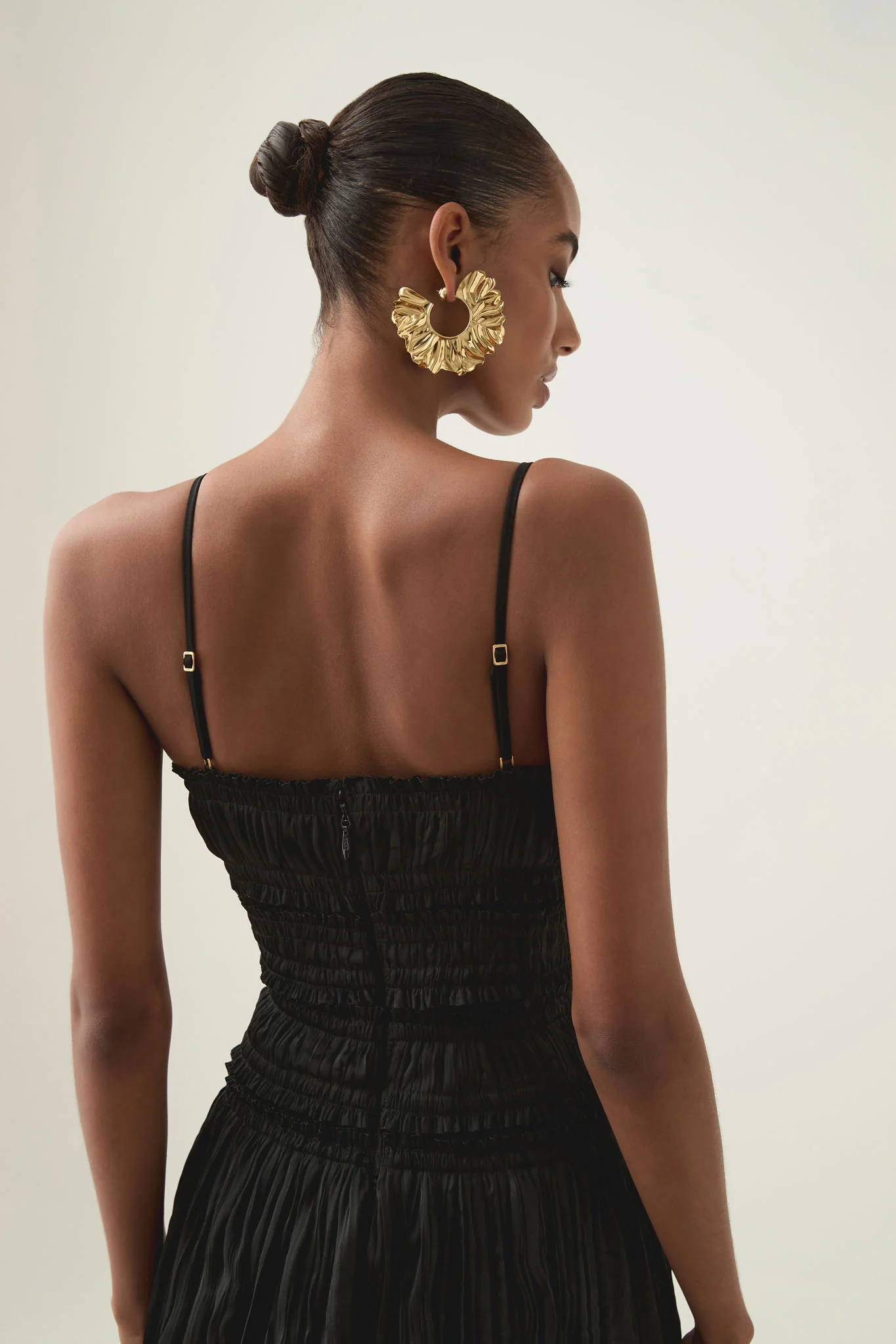 Dewdrop Layered Satin Gown - Image 6