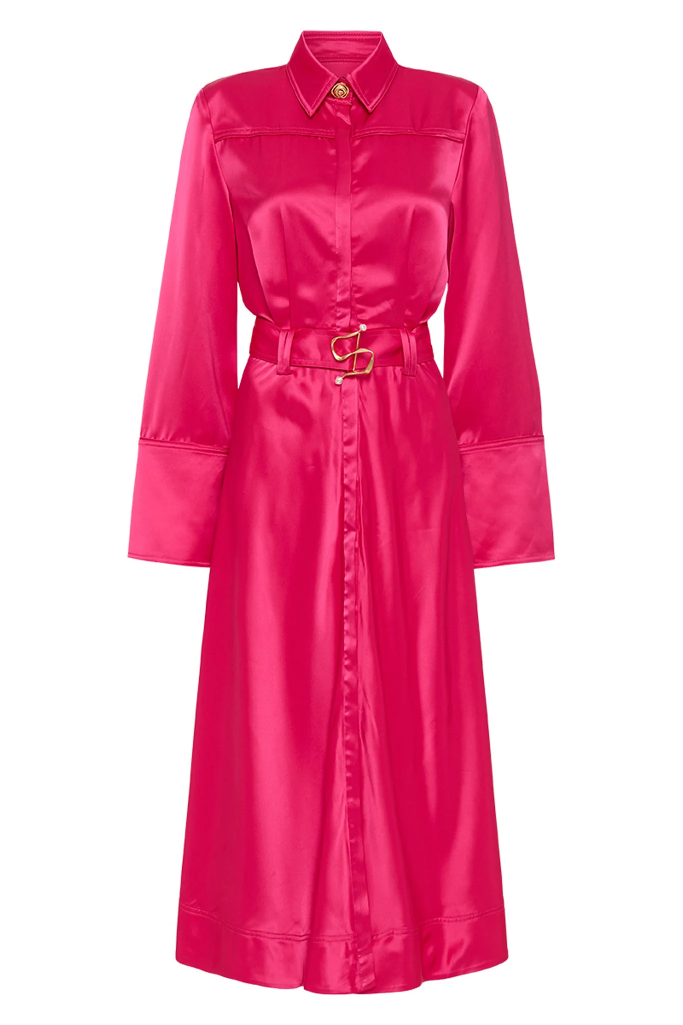 Echo Belted Midi Shirt Dress - Image 2