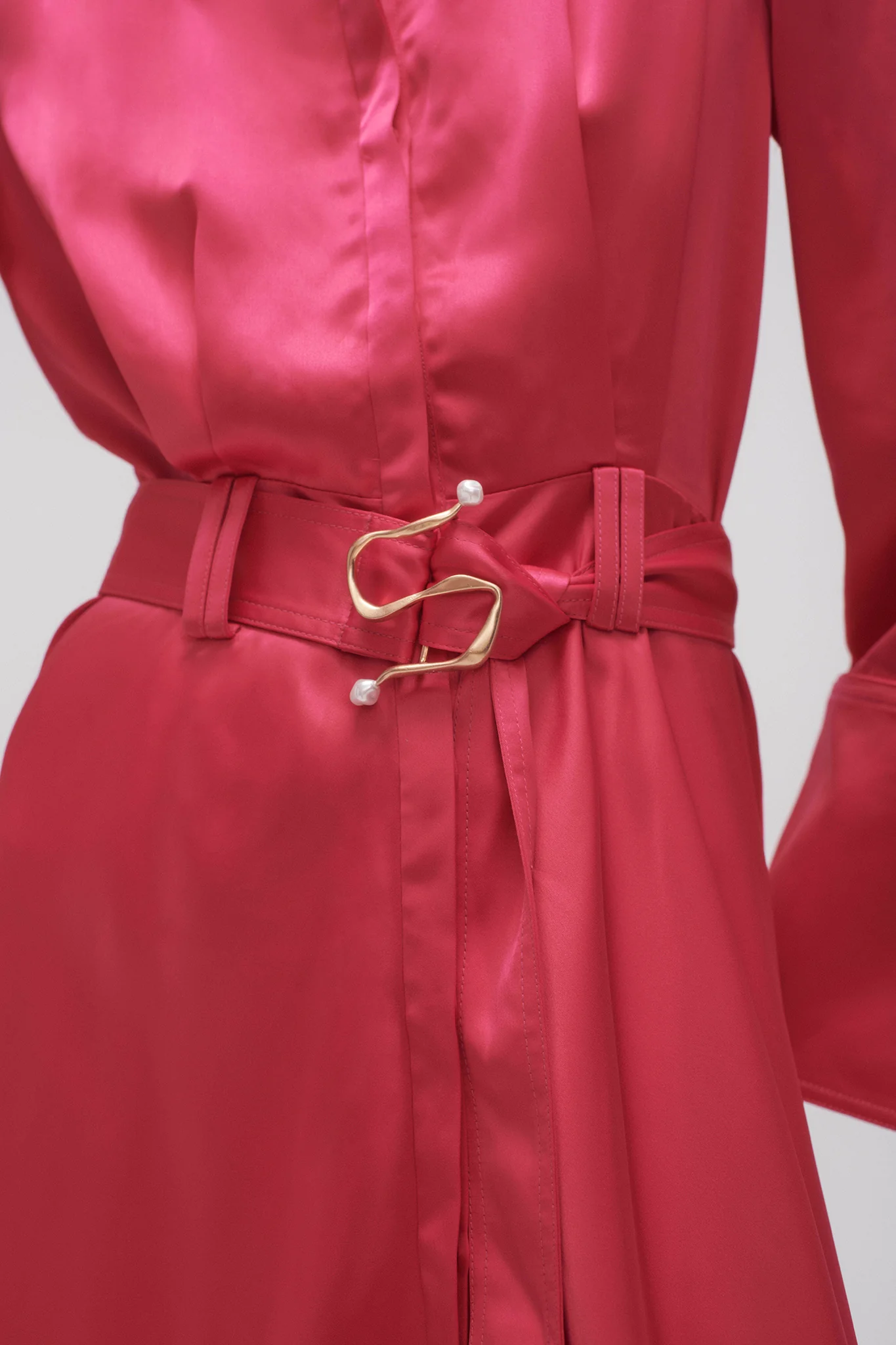 Echo Belted Midi Shirt Dress - Image 4