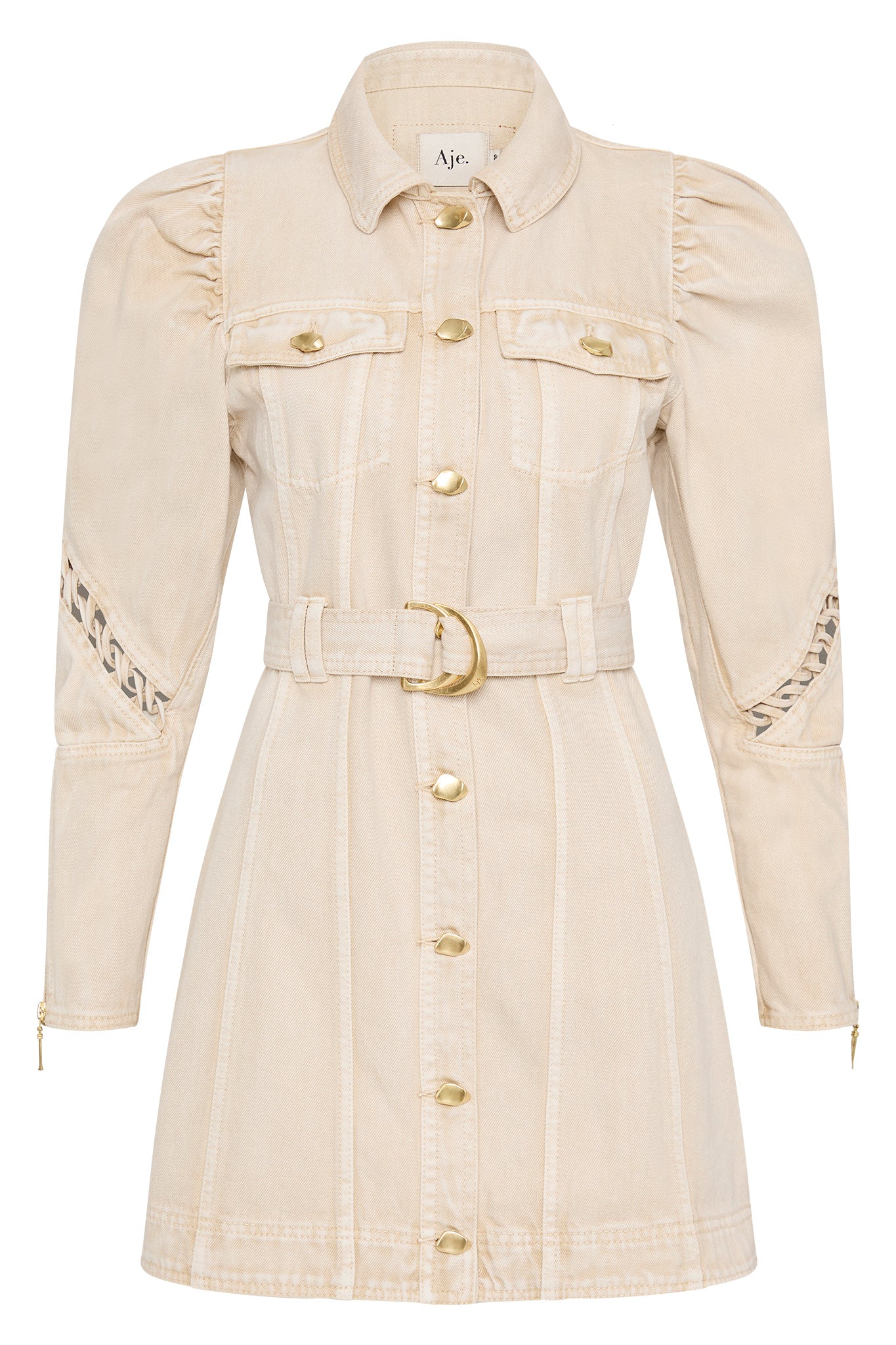Effie Braided Denim Mini Dress - Image 2