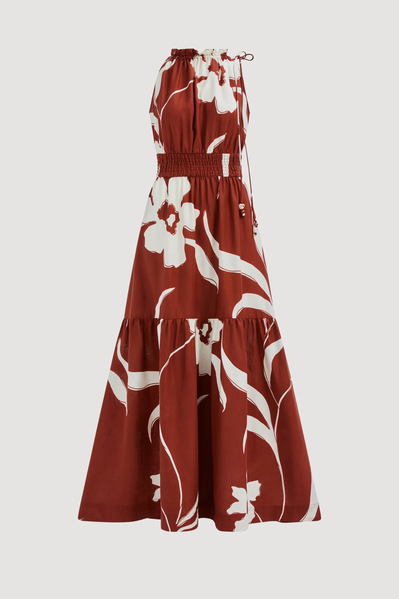 Elara Gathered Maxi Dress - Image 2