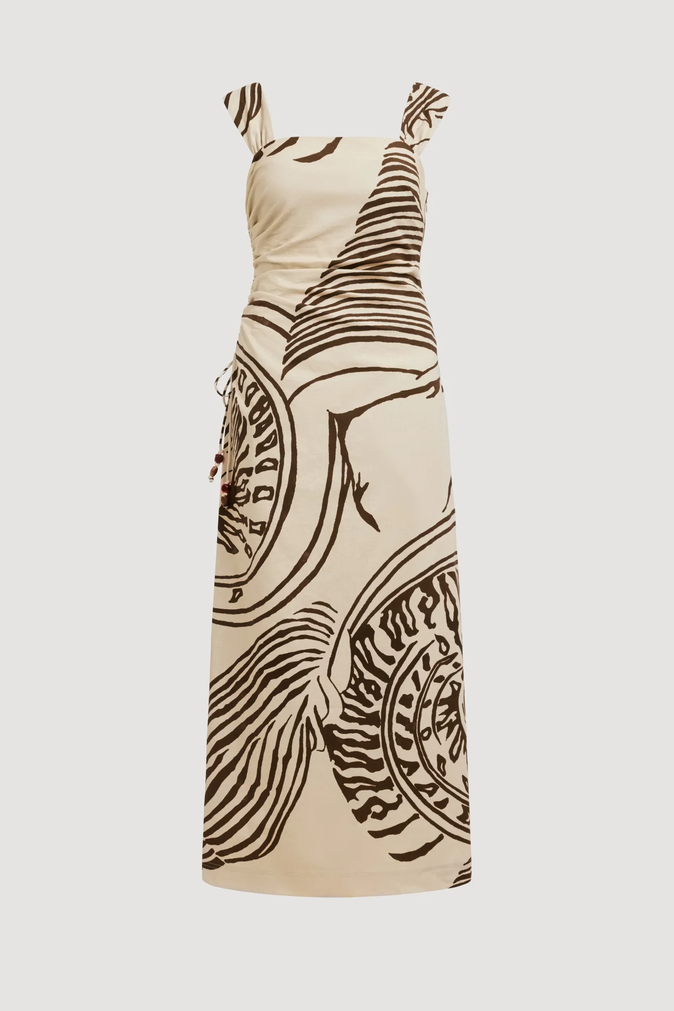 Elara Ruched Midi Dress - Image 2