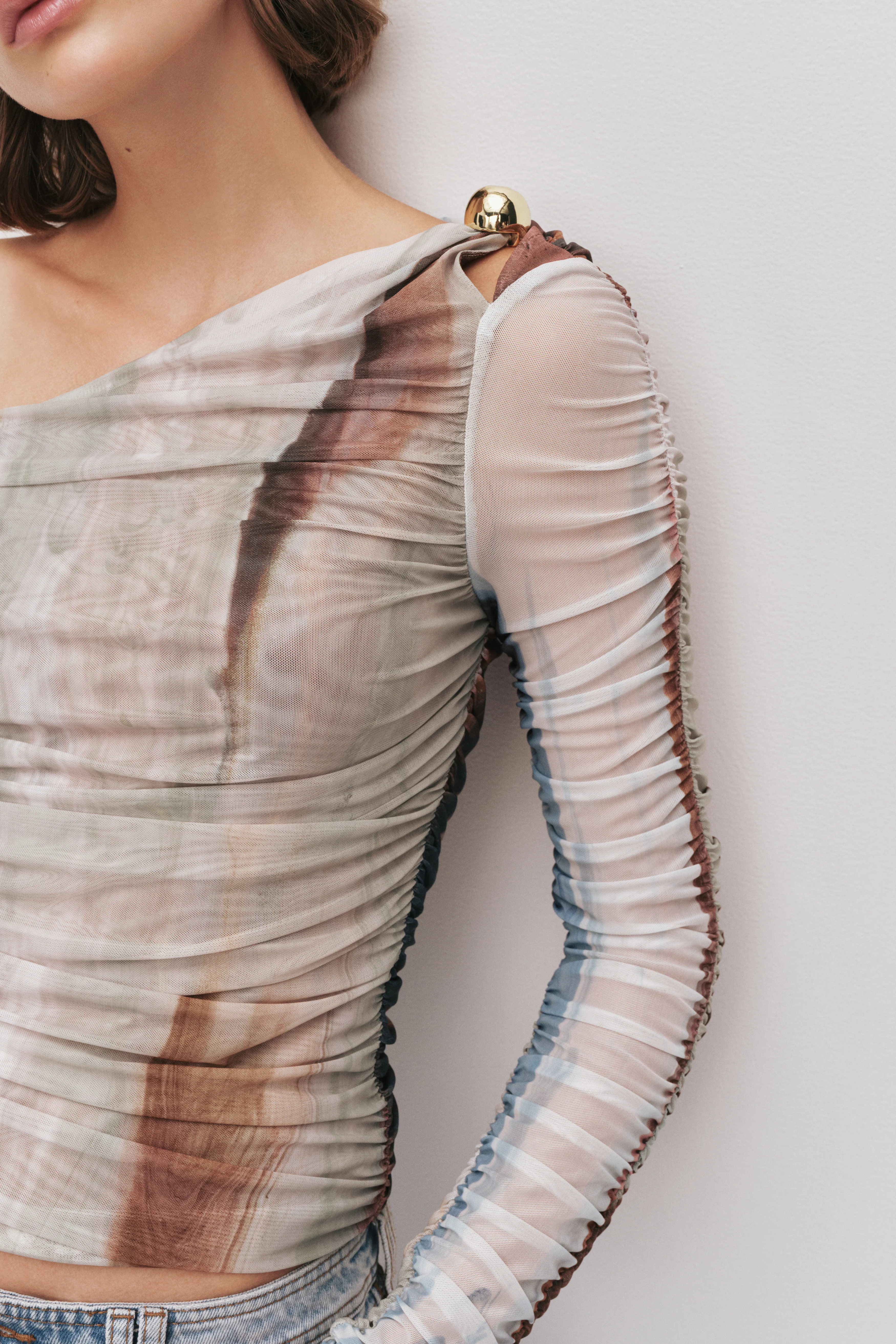 Elaria Long Sleeve Mesh Top - Image 4