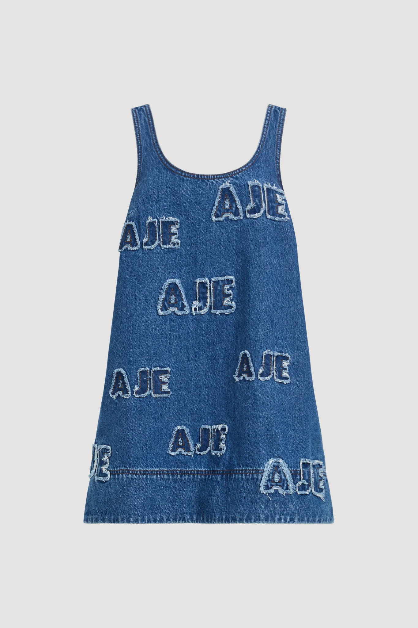 Electra Logo Denim Mini Dress - Image 2