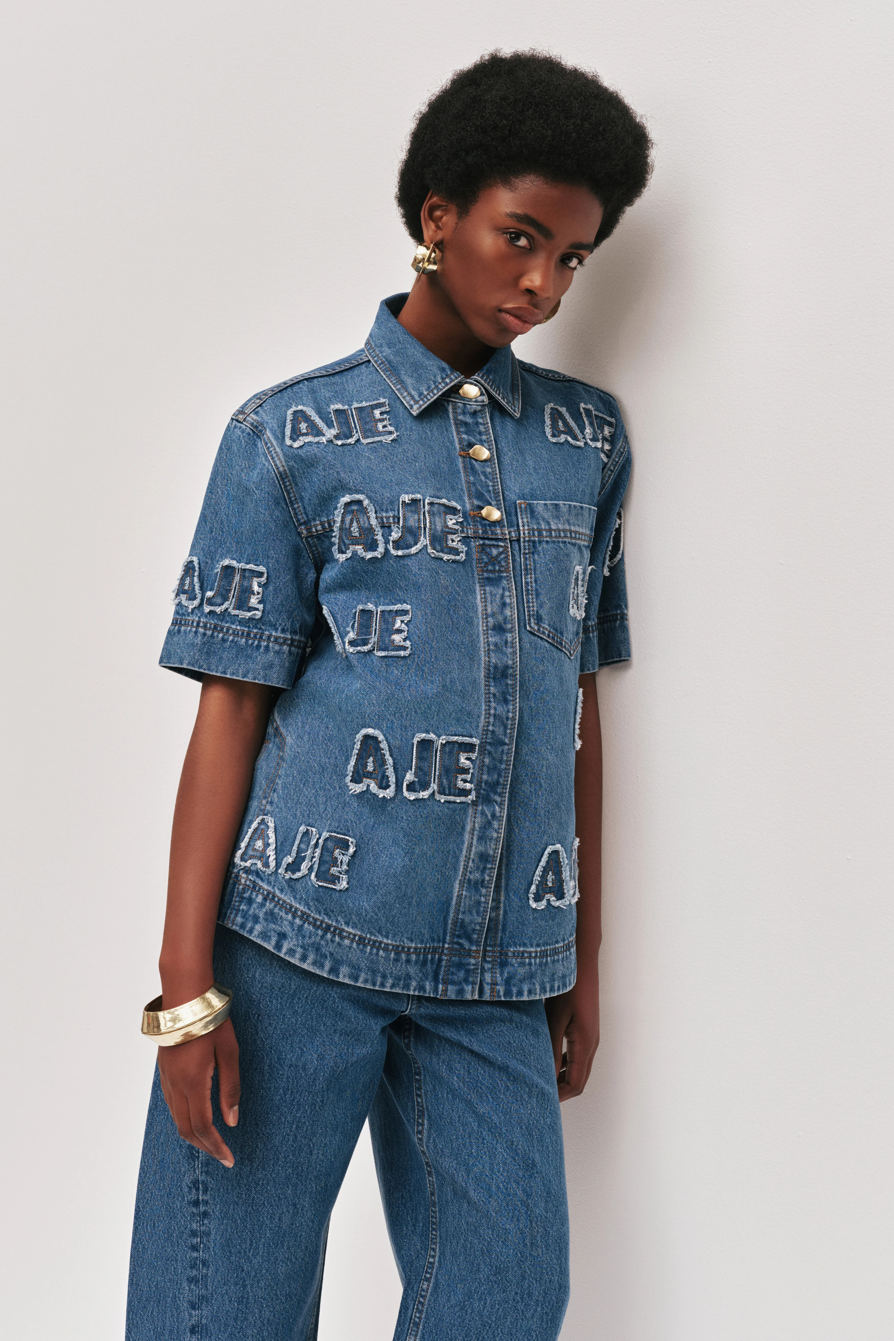 Electra Logo Denim Shirt - Image 4