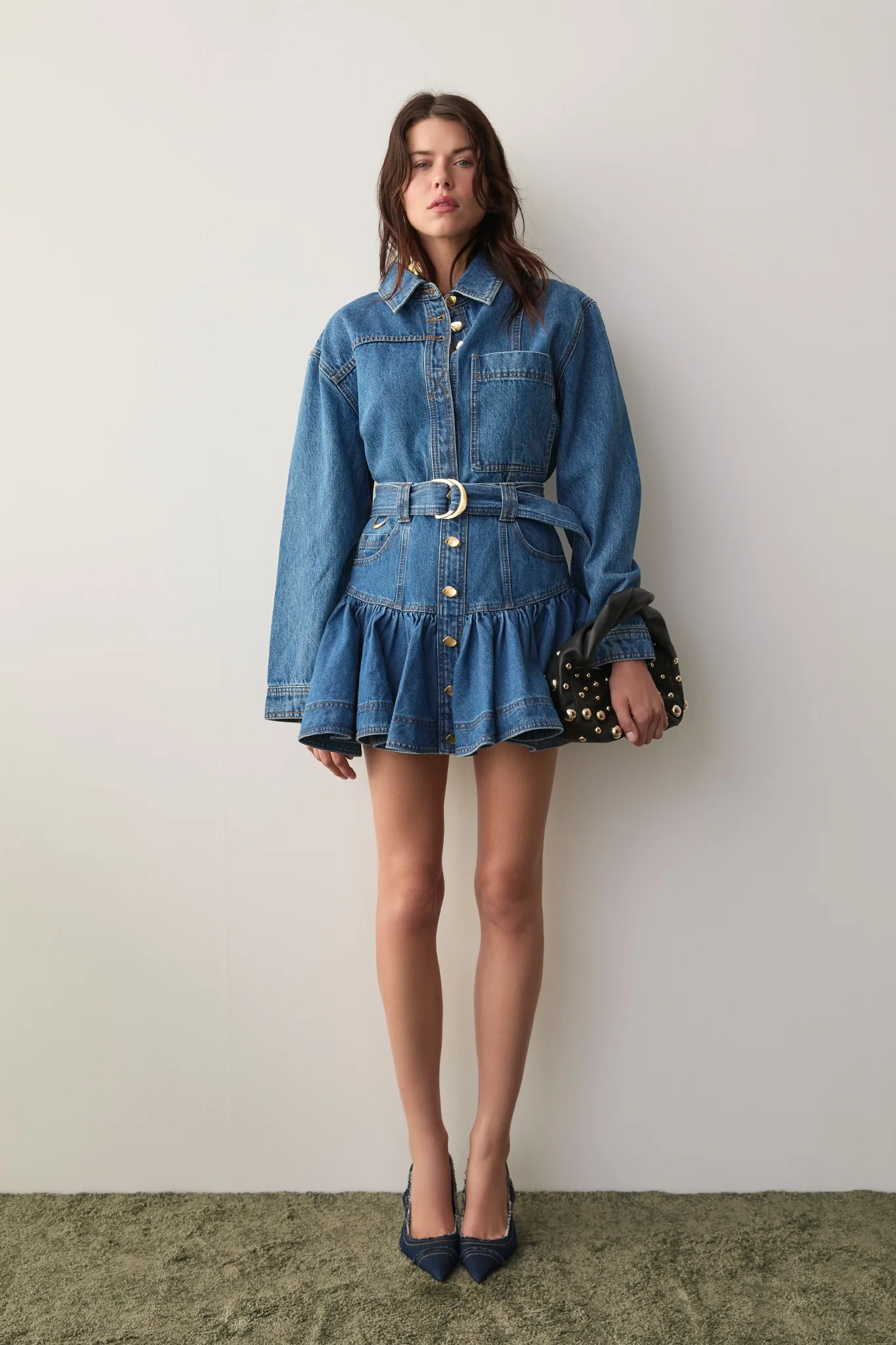 Elena Denim Mini Skirt