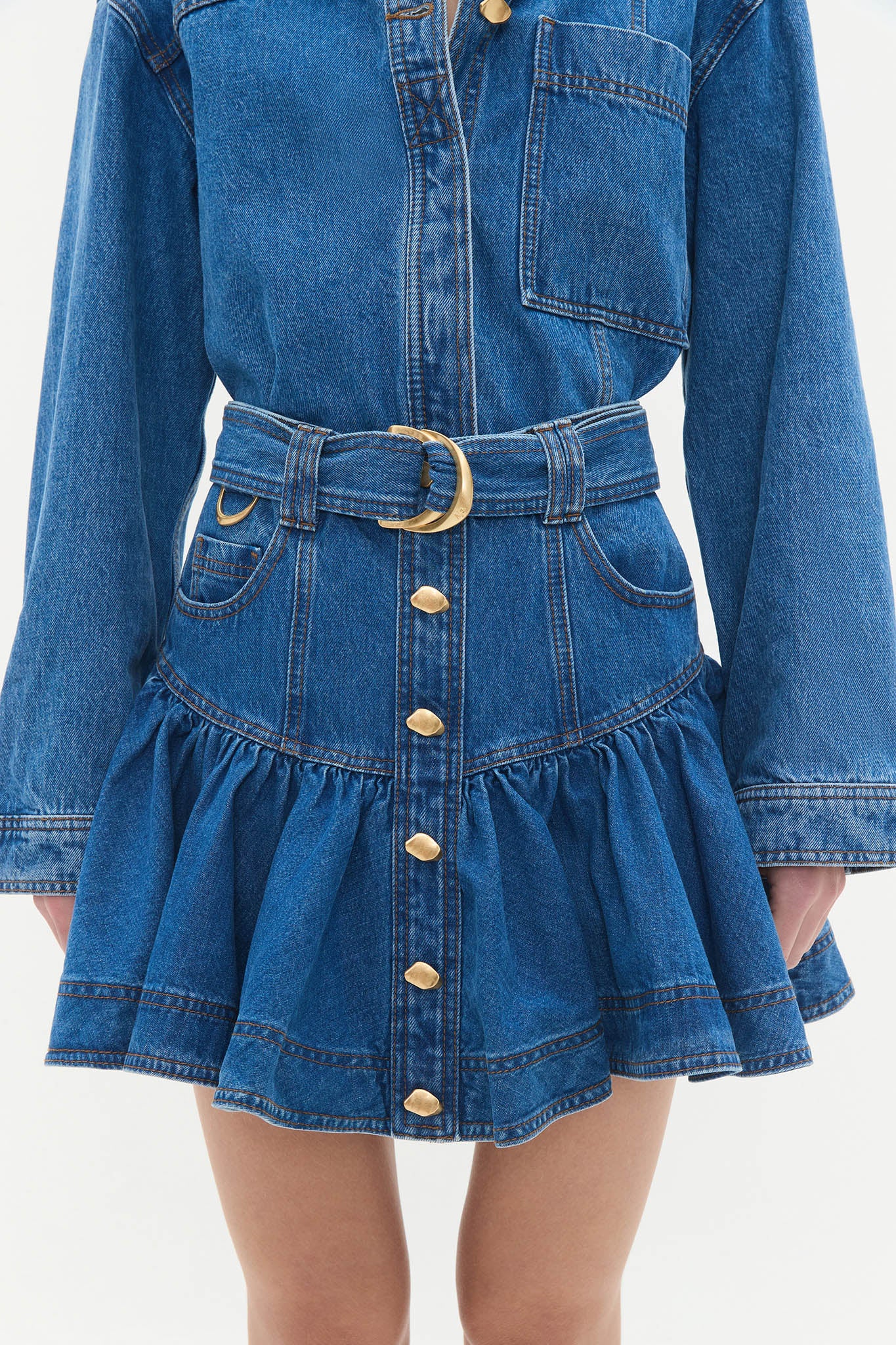 Elena Denim Mini Skirt - Image 6