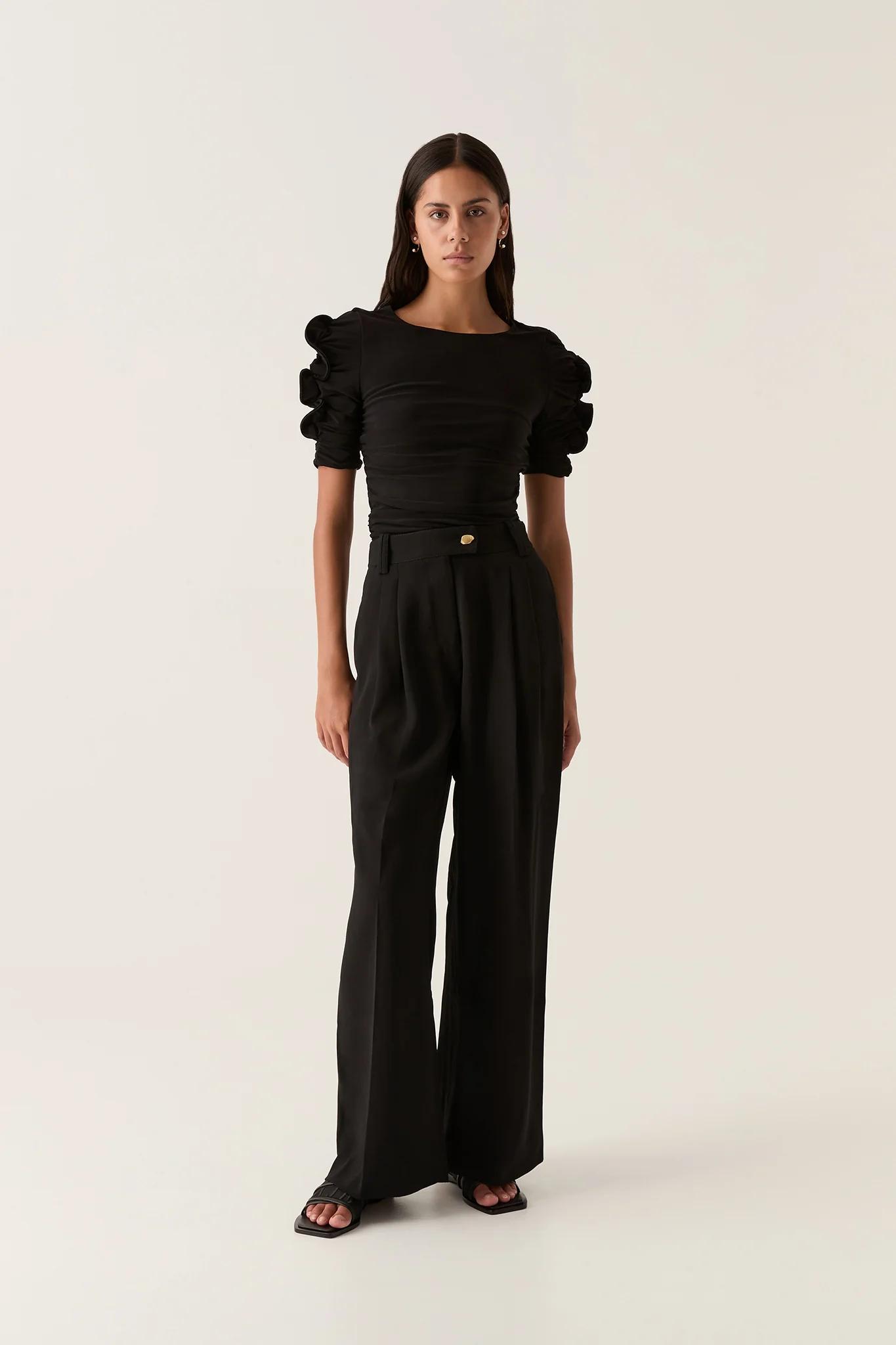 Elixir Gathered Jersey Top - Image 3