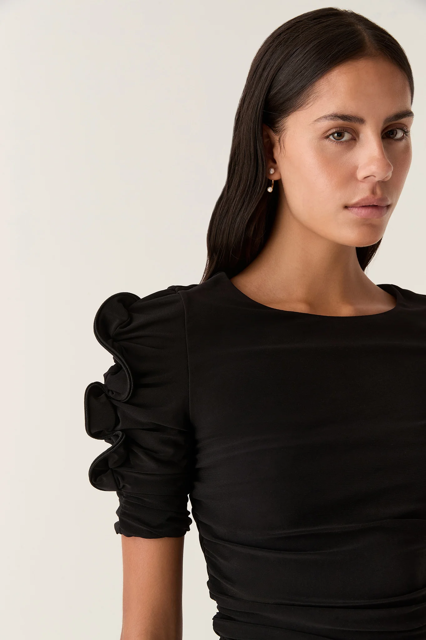 Elixir Gathered Jersey Top - Image 4