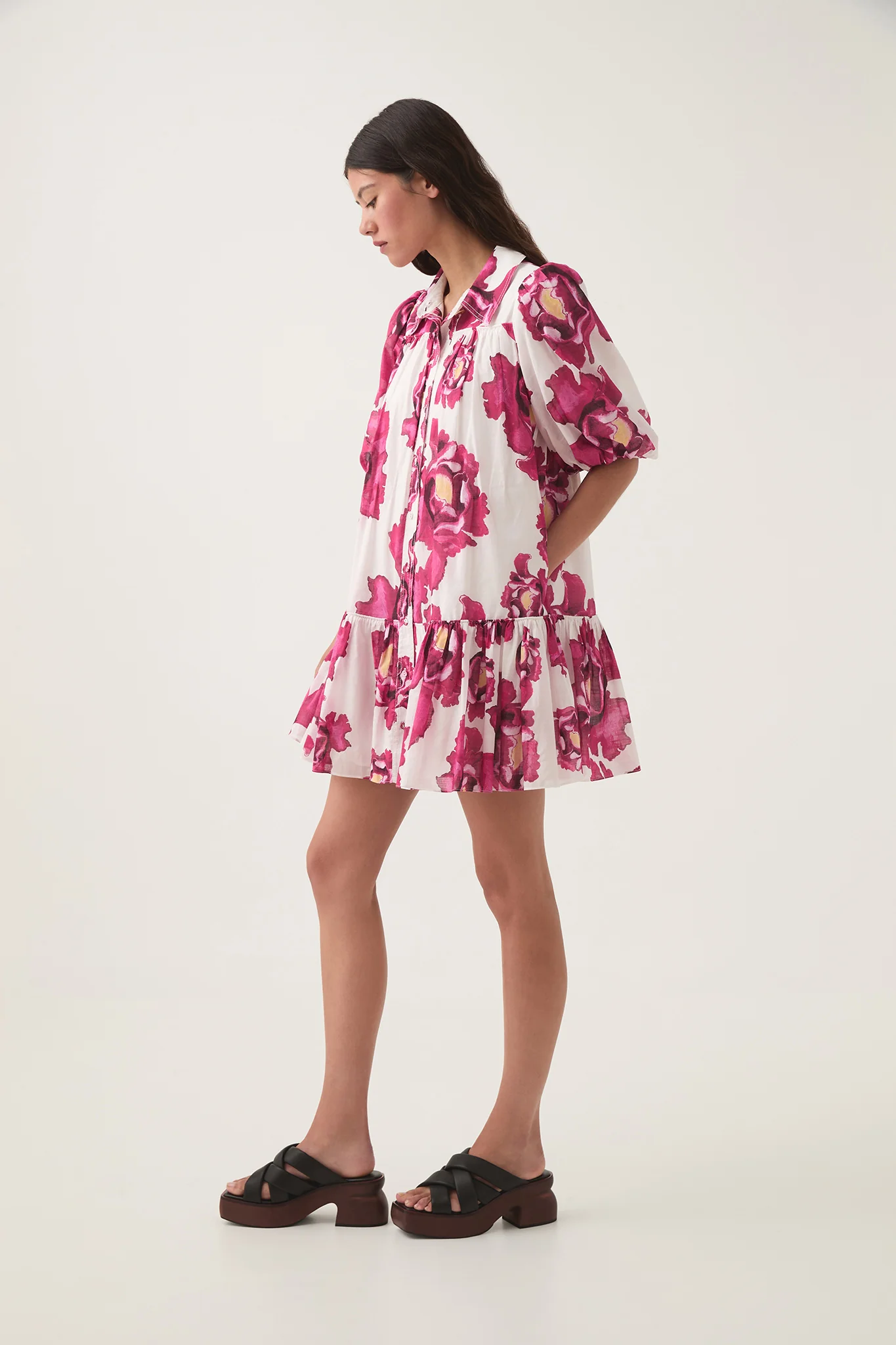Eliza Smock Mini Dress - Image 8
